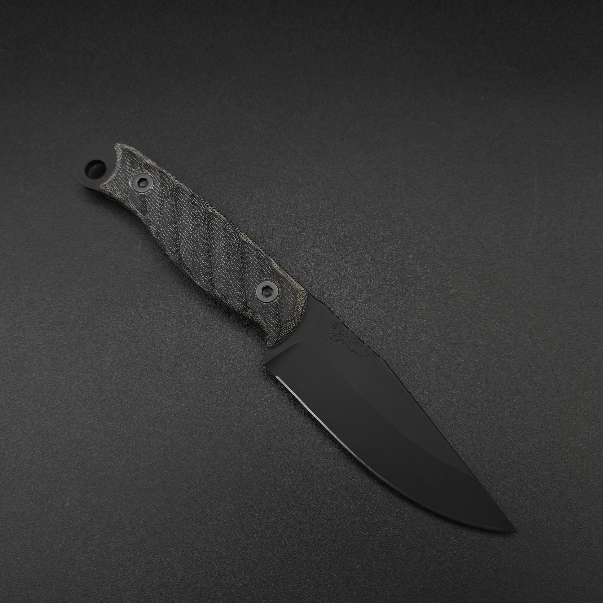 Half Face Blades Crow Jr Black Canvas Micarta, Armor Black 1