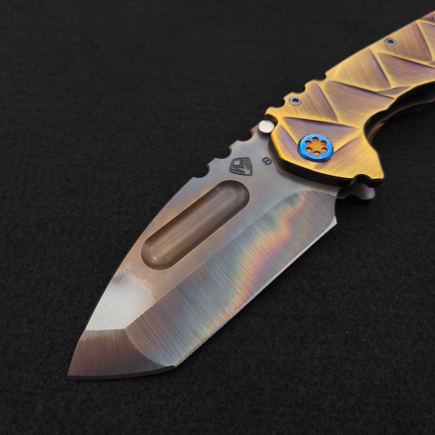 Medford Praetorian Ti Vulcan Tanto, Rose Bronze Stained Glass 3