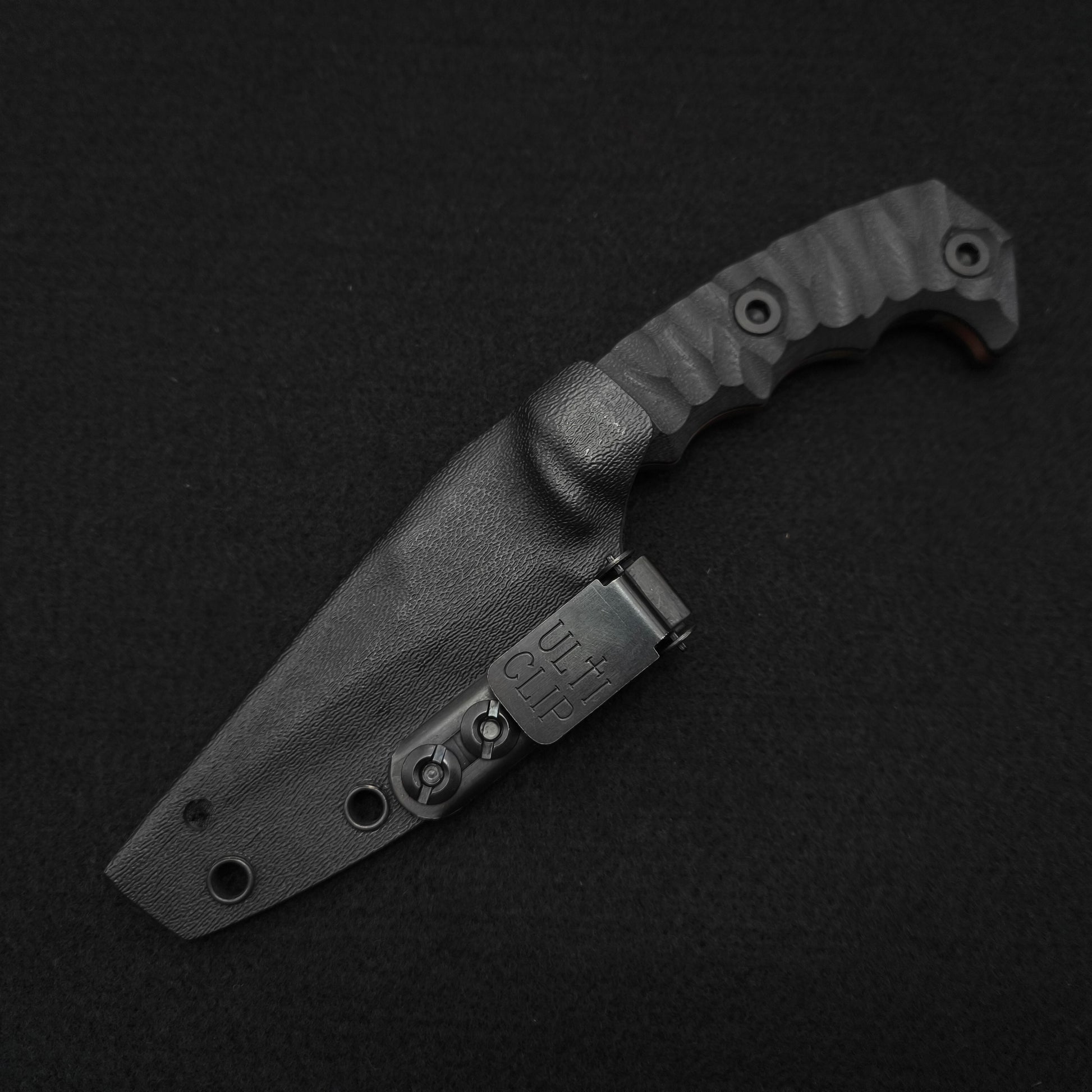 Half Face Blades HUMINT 3" Black G10, M81 Camo Cerakote 4
