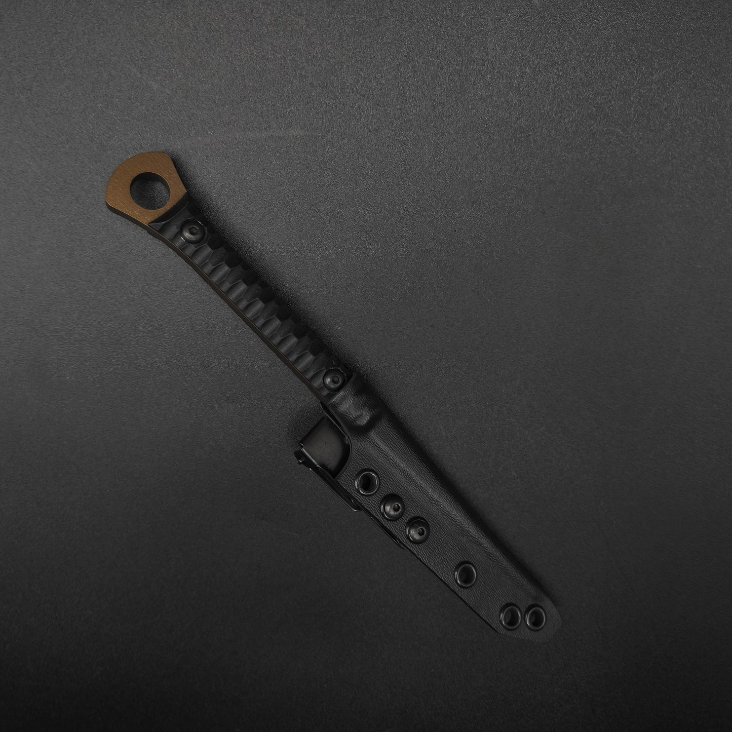 Half Face Blades Cardiac Spike Black G10, Midnight Bronze Cerakote