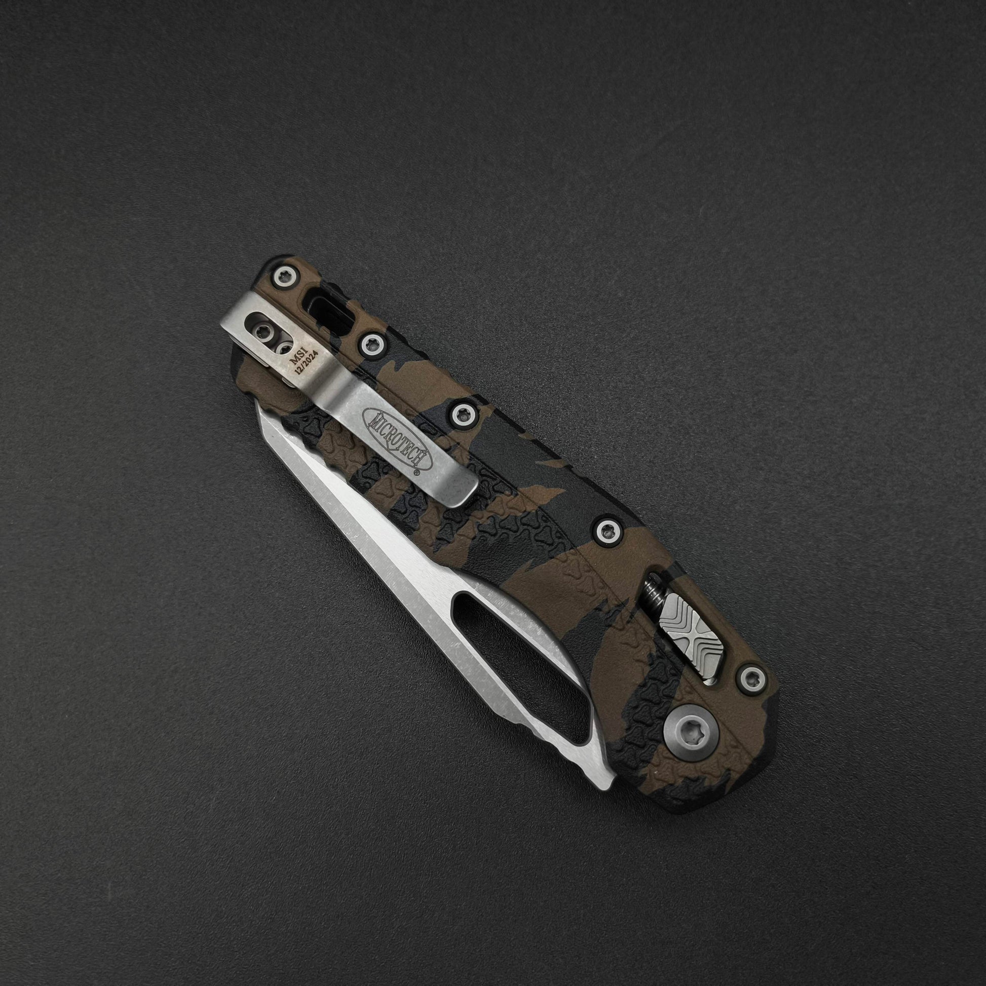 Microtech MSI S/E Tri-Grip Polymer Tiger Camo Apocalyptic 4