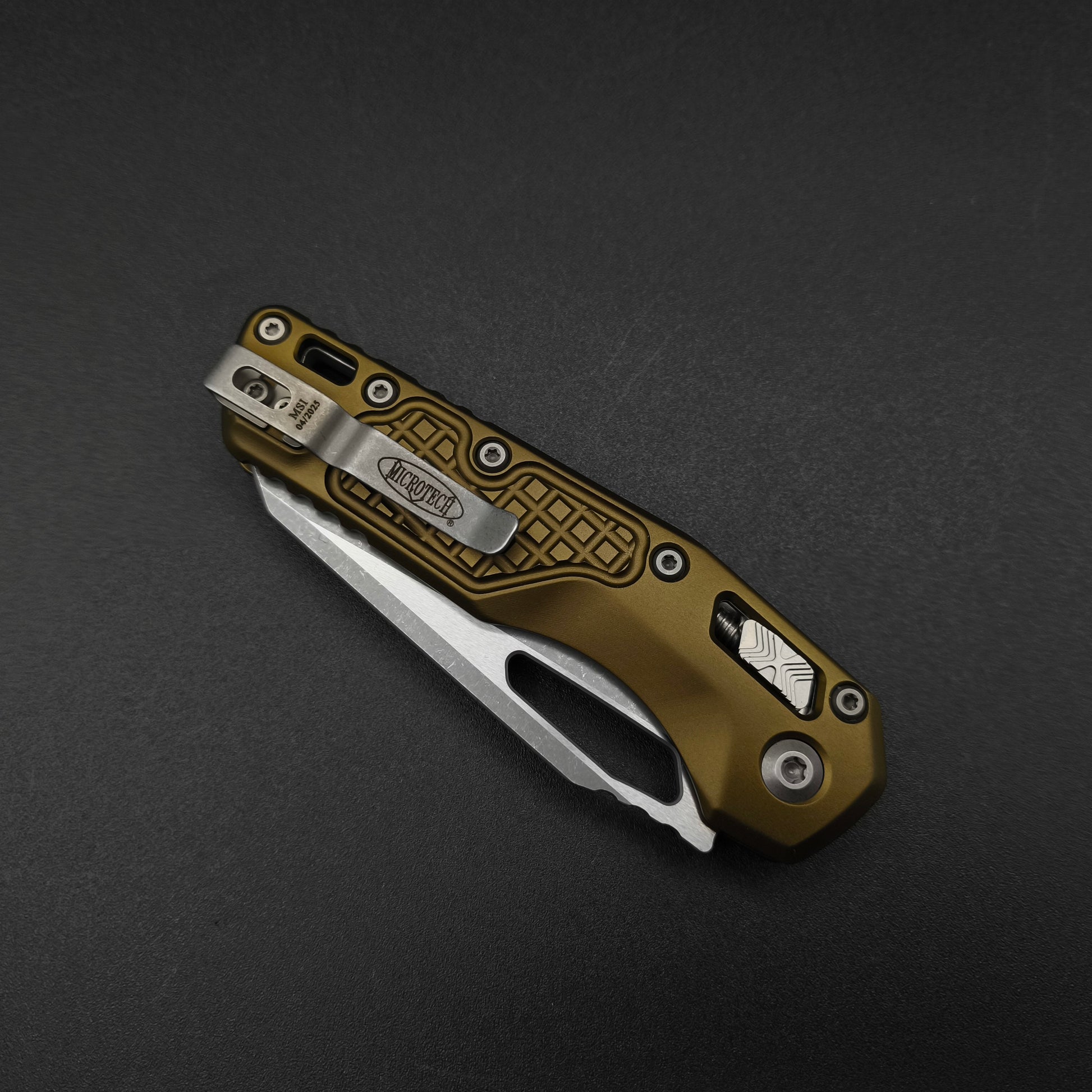 Microtech MSI S/E Apocalyptic Frag OD Green Aluminium 4