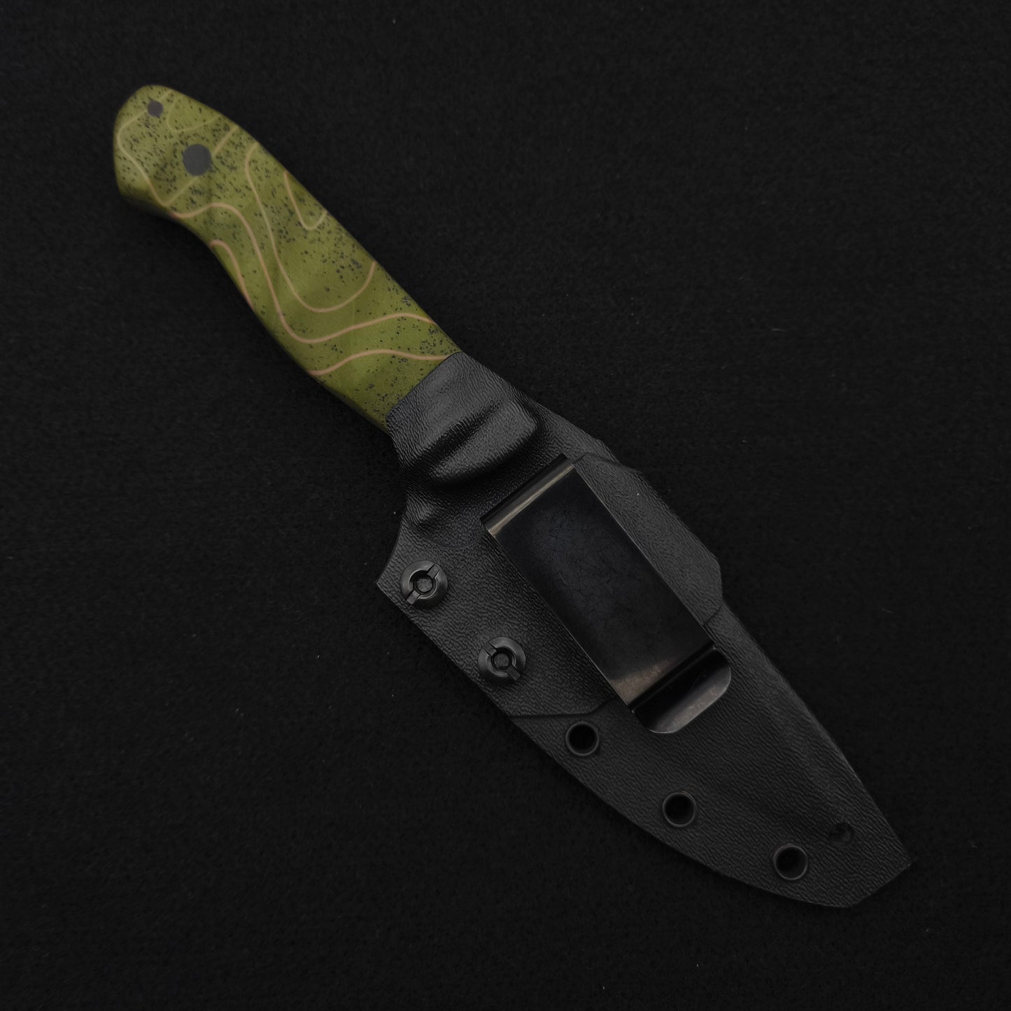 Half Face Blades Field Knife OD Green Topo GripX 4