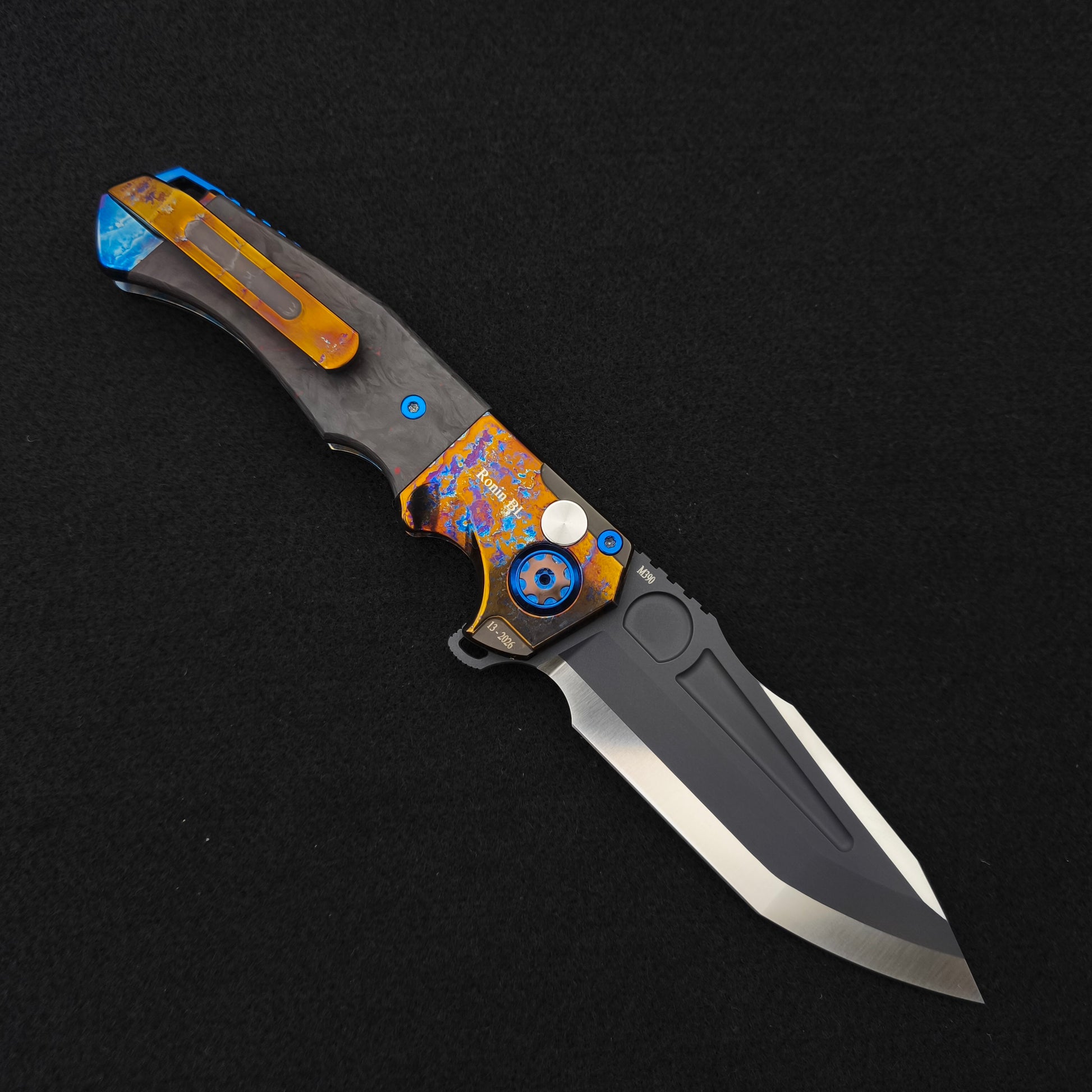 ADV Ronin Acid Rain, Carbon Fiber with Orange Cross 2