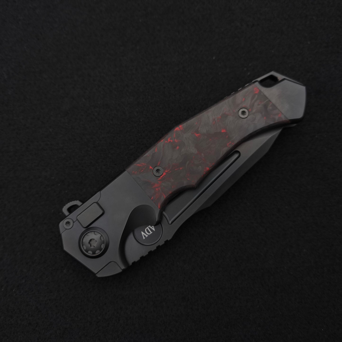 ADV Ronin All Black Titan, Red Black Carbon Fiber 3