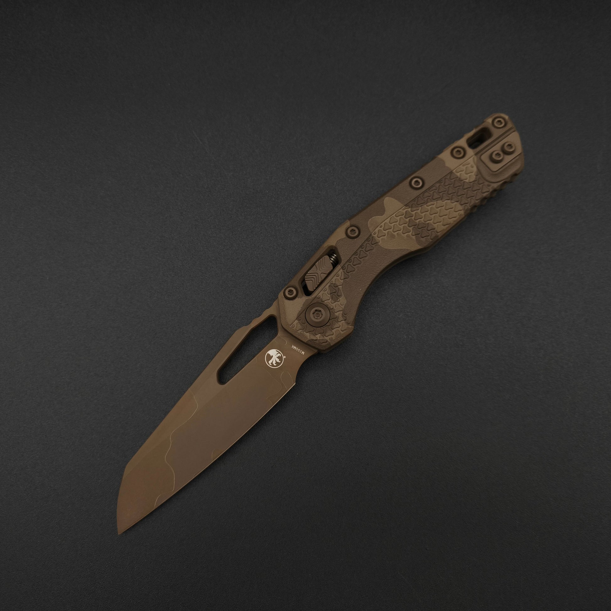 Microtech MSI S/E Tri-Grip Polymer Chocolate Camo 1