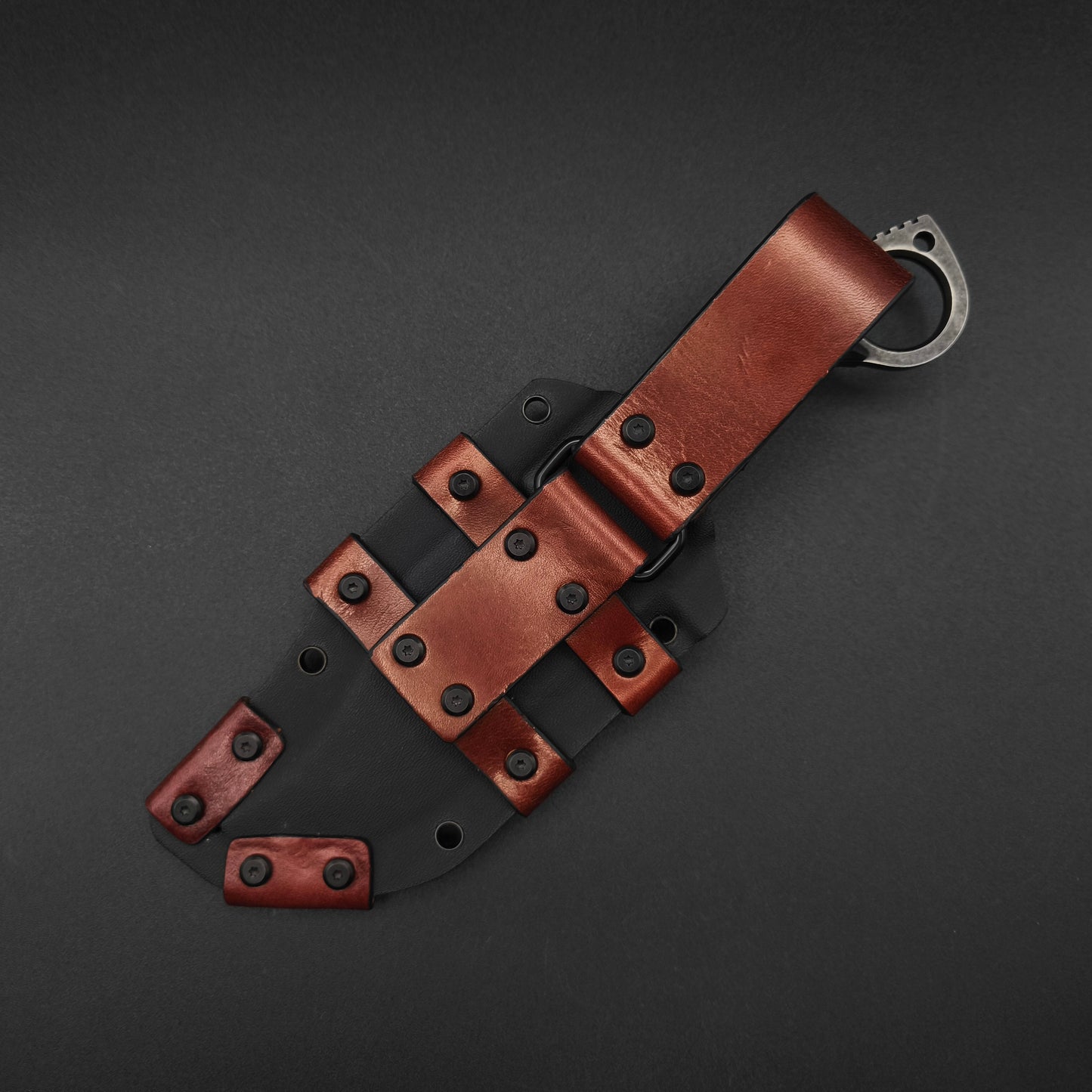 ADV Ring Bowie All Black G-10 D2 Steel