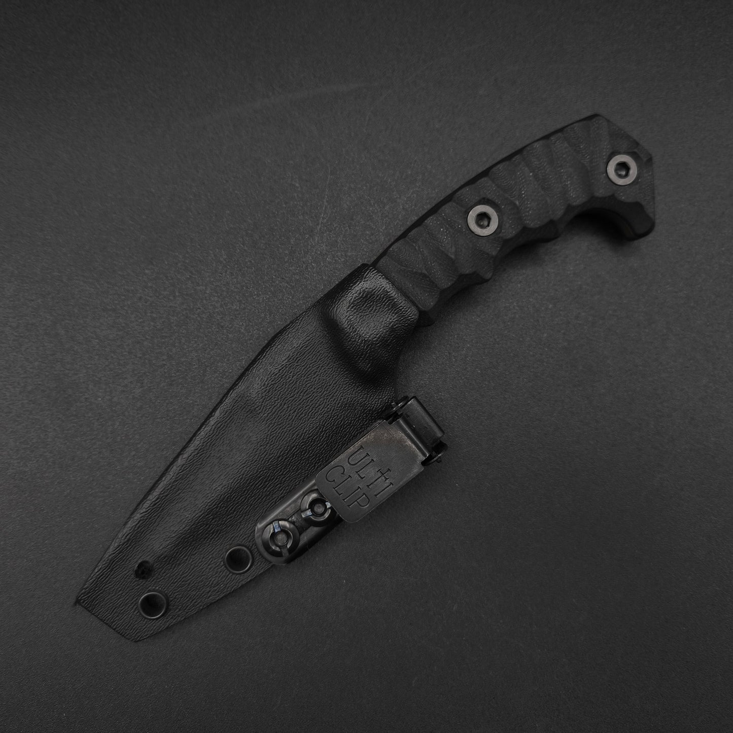 Half Face Blades HUMINT 3" Black G10, Midnight Bronze Cerakote