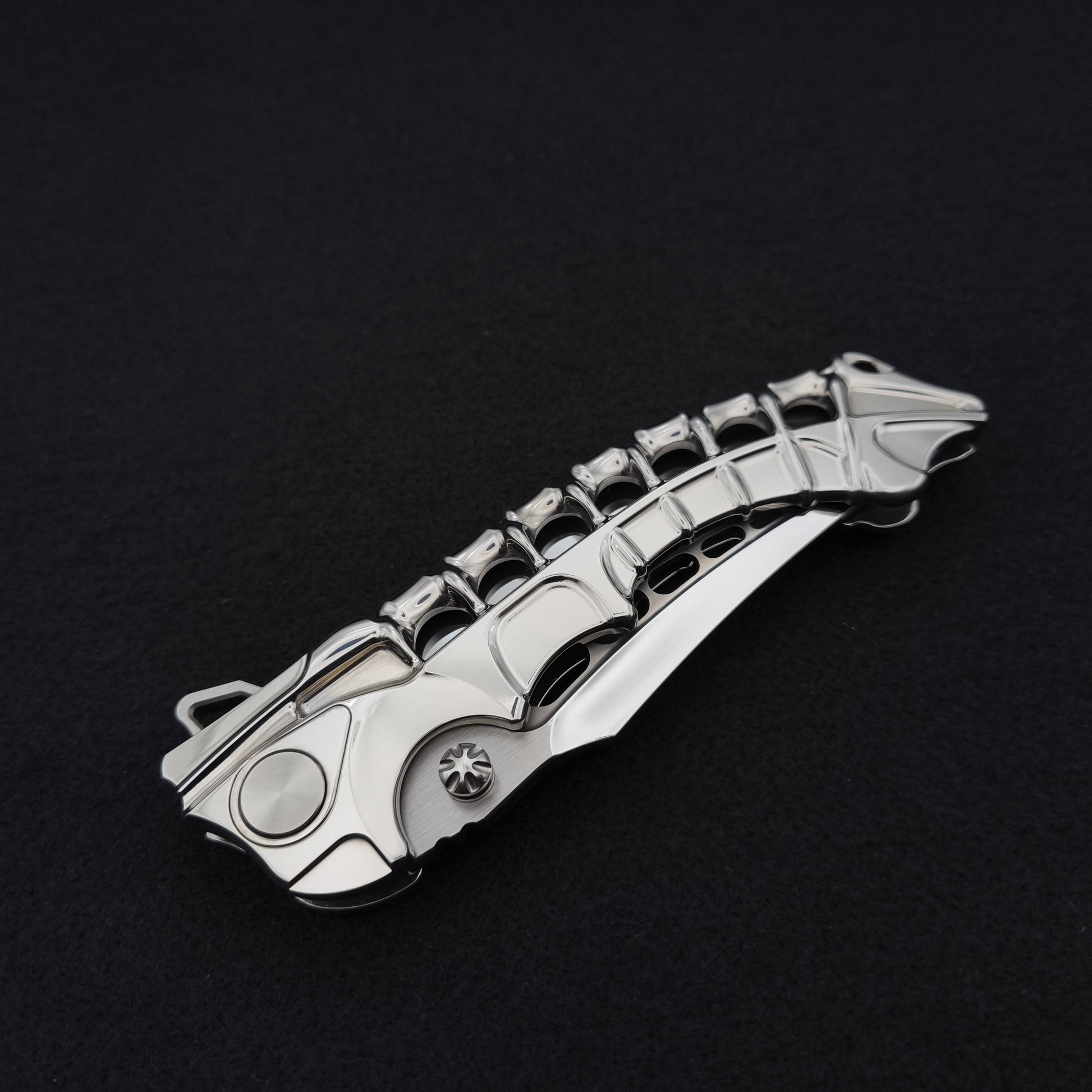 ADV Scavenger Gen 2, Integral Titanium Handle, Satin and Mirror finish, M390 5