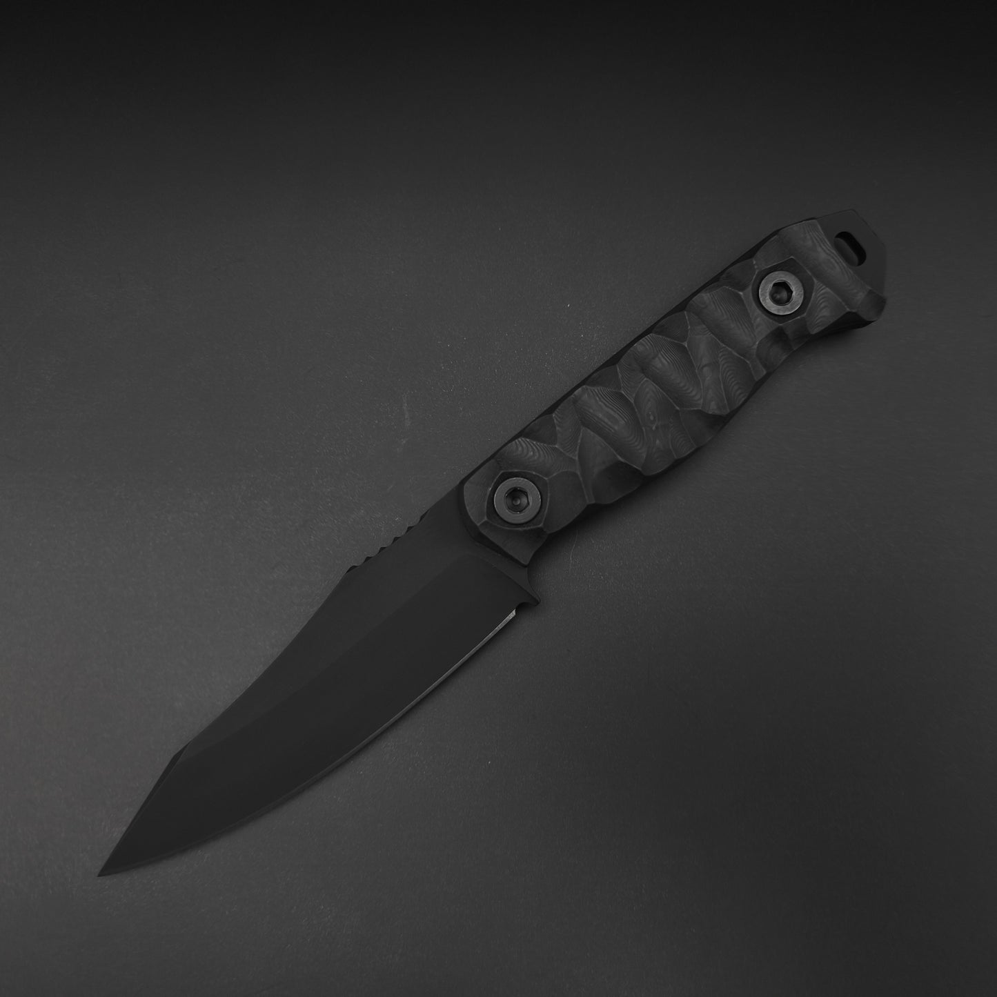 Half Face Blades Field Knife Jr Black Dunes Carbon, Armor Black Cerakote 1