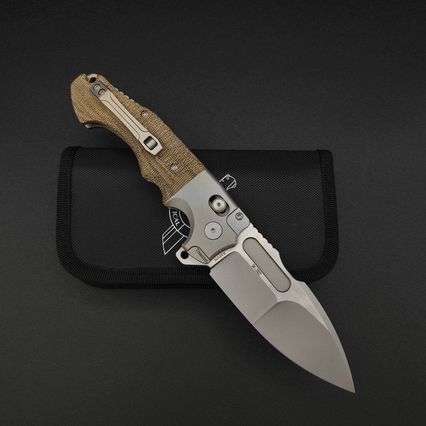 ADV Bullshark Gen 2, Titanium and Micarta 2
