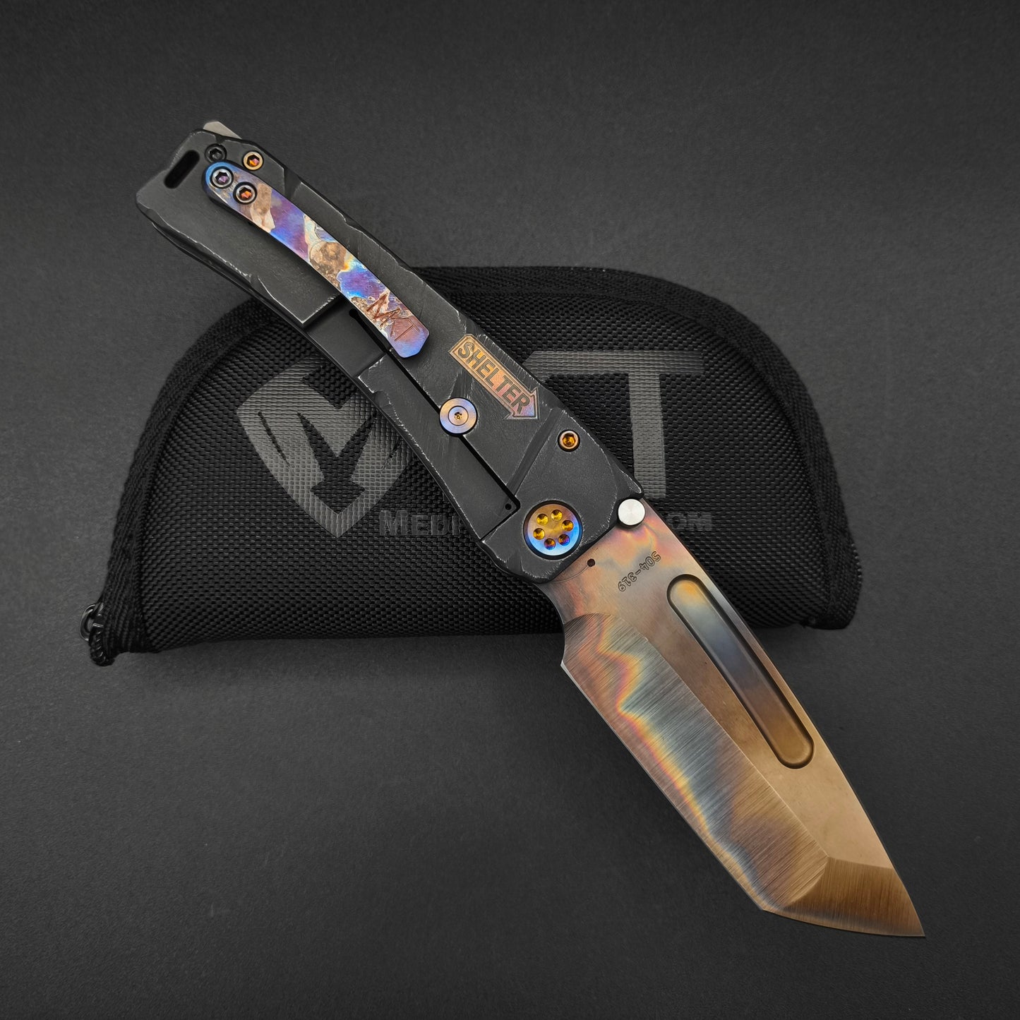 Medford Marauder H, Vulcan Tanto, Black Fallout Finish, Limited Edition