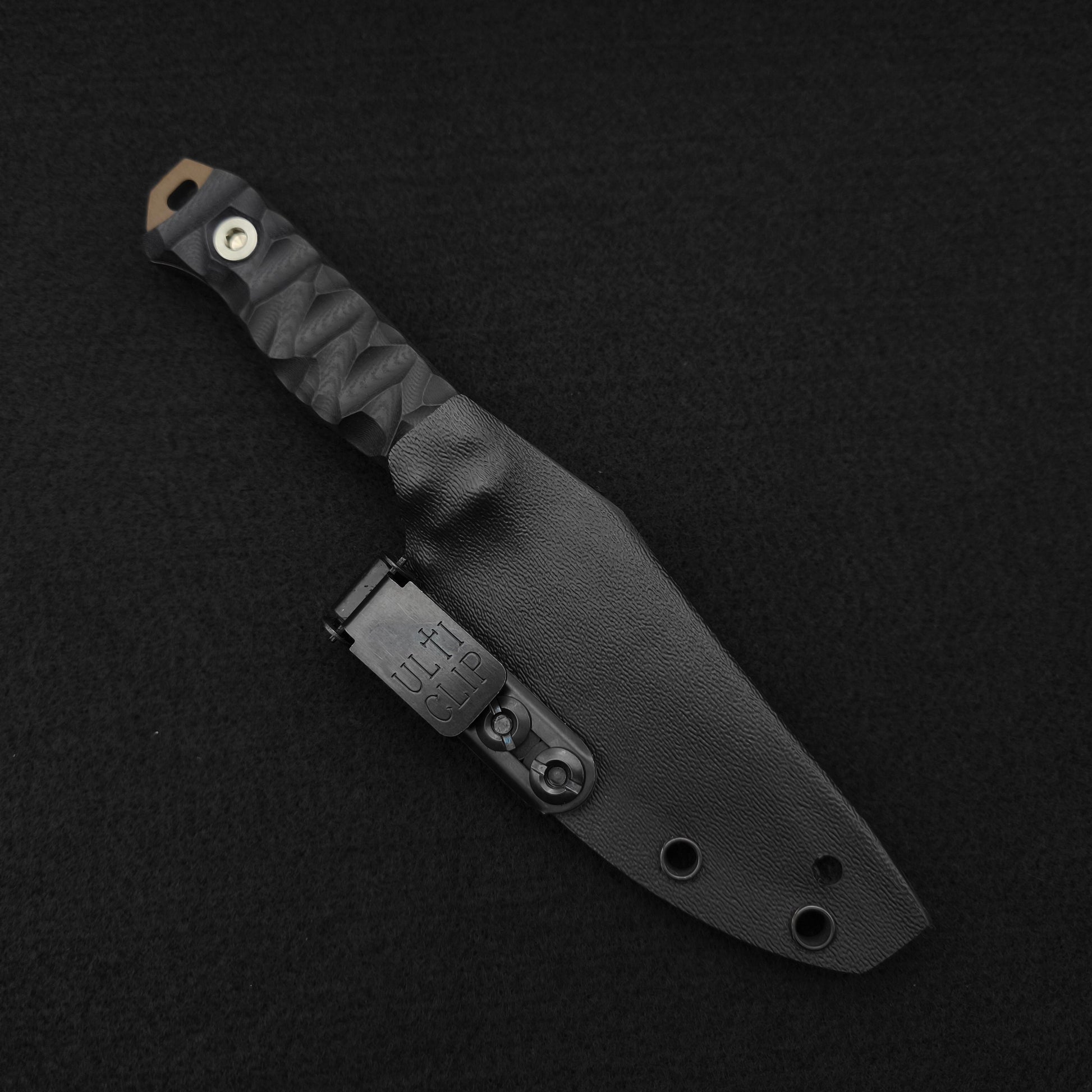Half Face Blades Field Knife Jr Black G10, Midnight Bronze 3