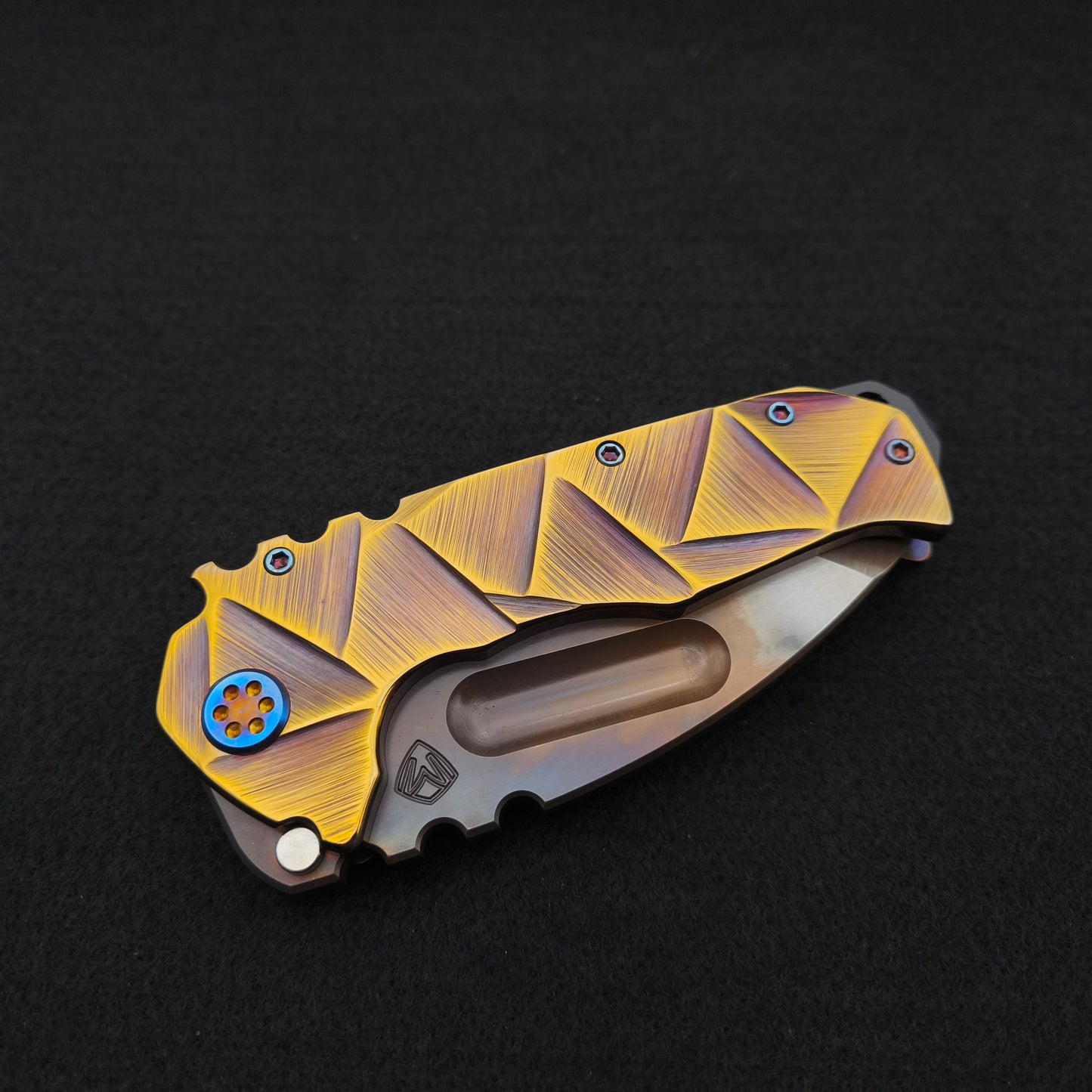 Medford Praetorian Ti Vulcan Tanto, Rose Bronze Stained Glass 4