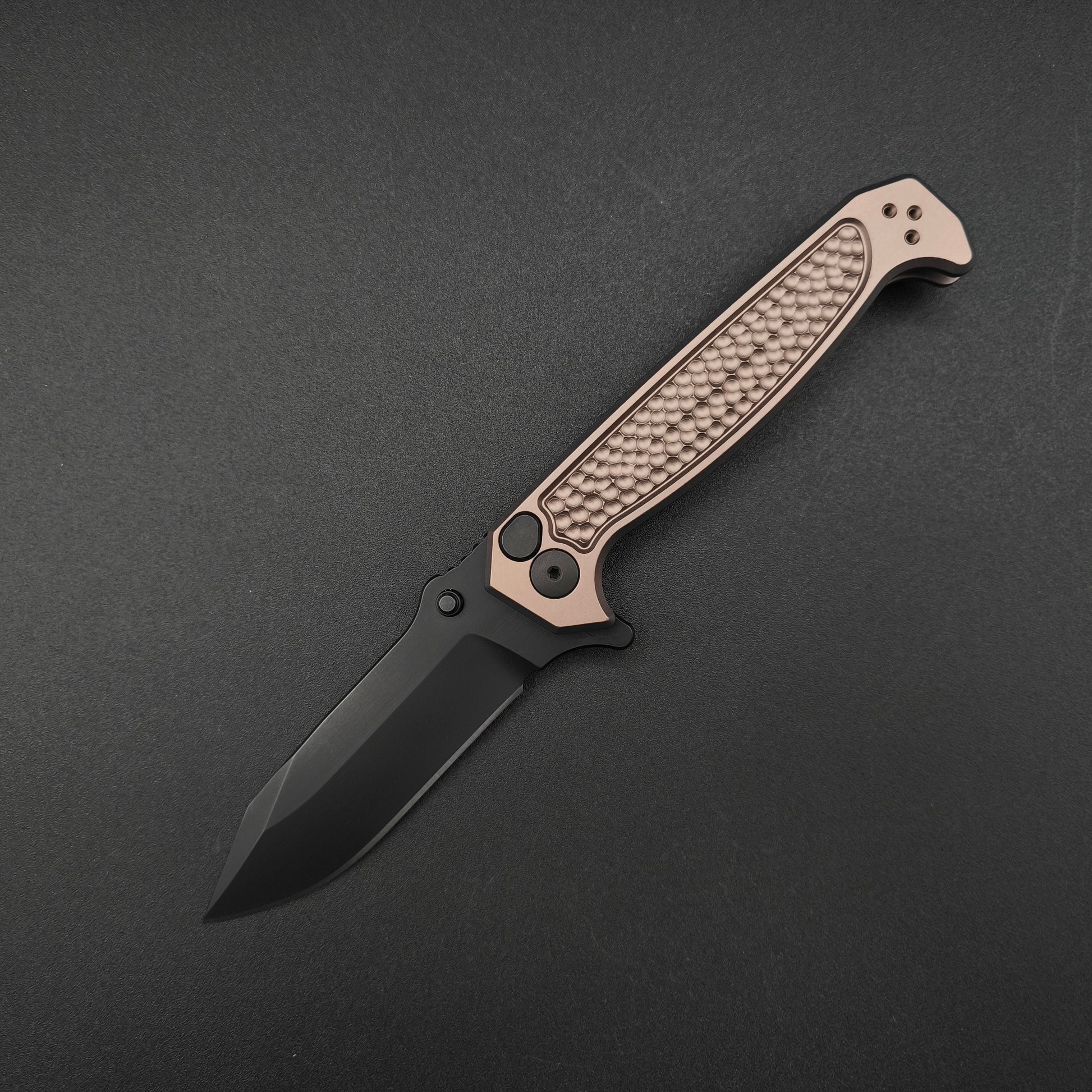 Half Face Blades Disaster Folder, Anodized Grey, nitride black blade 2