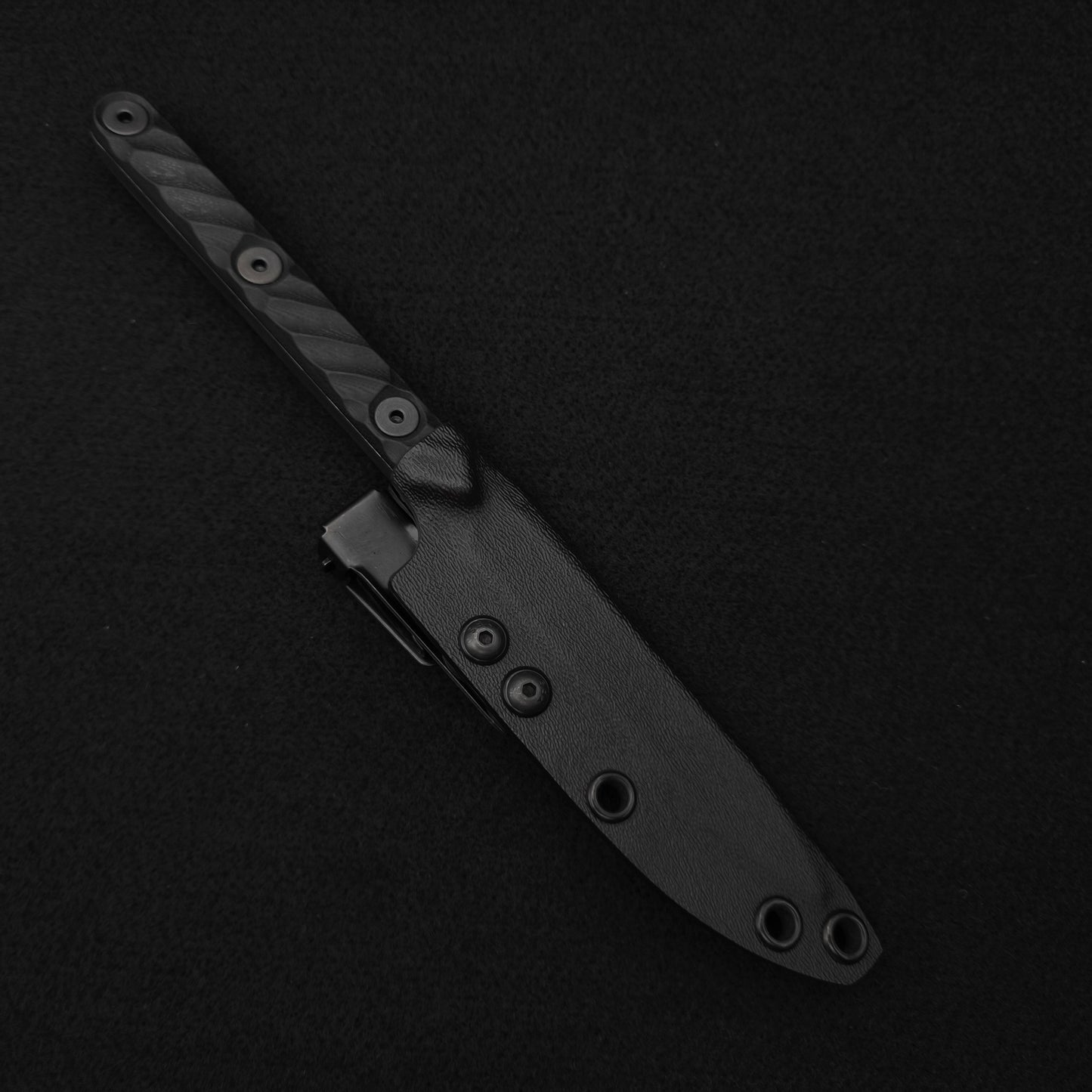 Half Face Blades OSS Spike, Black G10, stonewashed