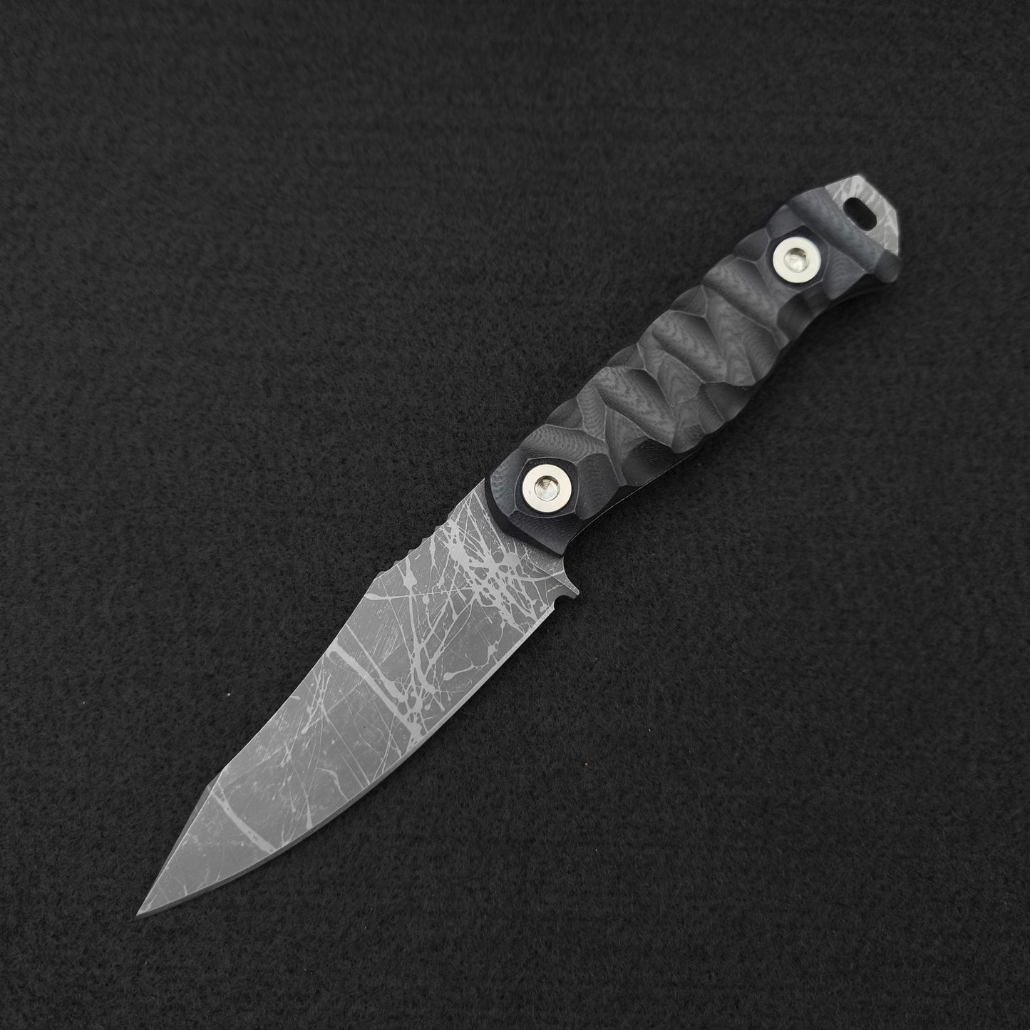 Half Face Blades Field Knife Jr Black G10 2