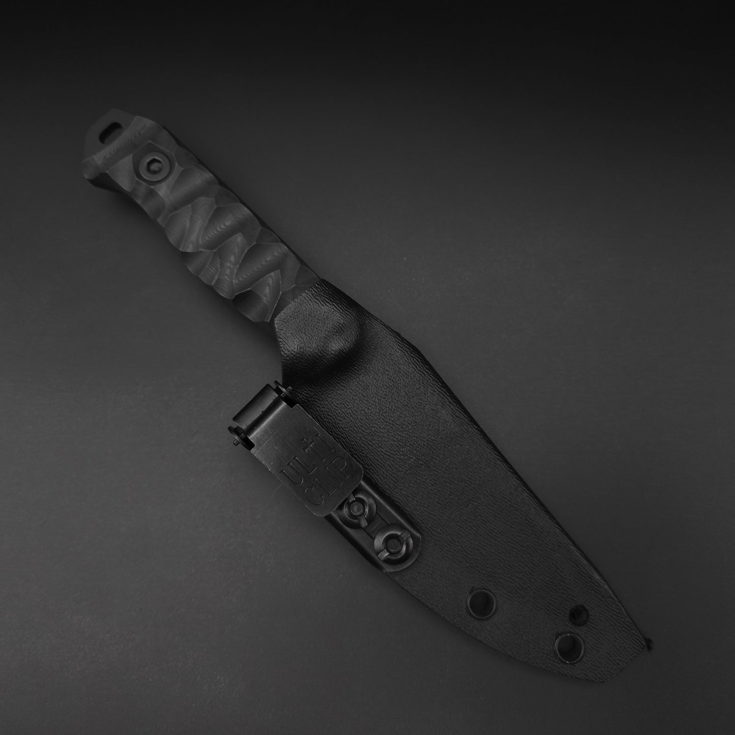 Half Face Blades Field Knife Jr Black Dunes Carbon, Armor Black Cerakote 3