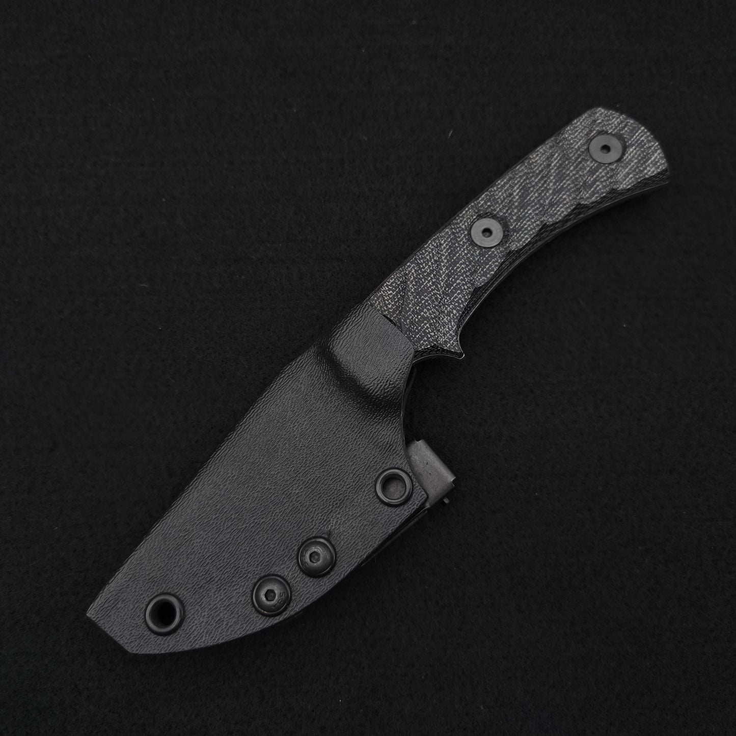 Half Face Blades Beef Harpoon Back Country, Black Canvas Micarta 3