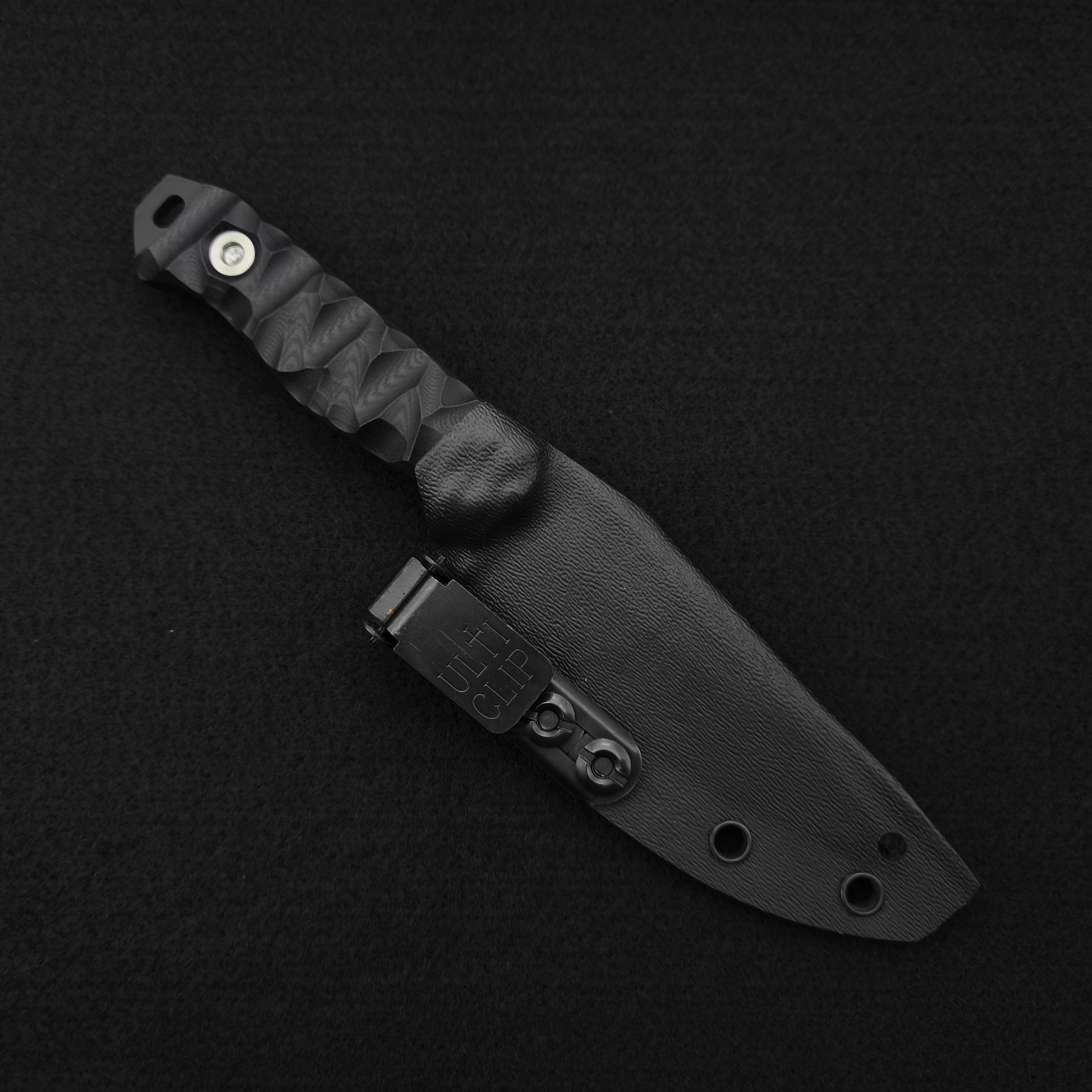 Half Face Blades Field Knife Jr Black G10, Armor Black 3