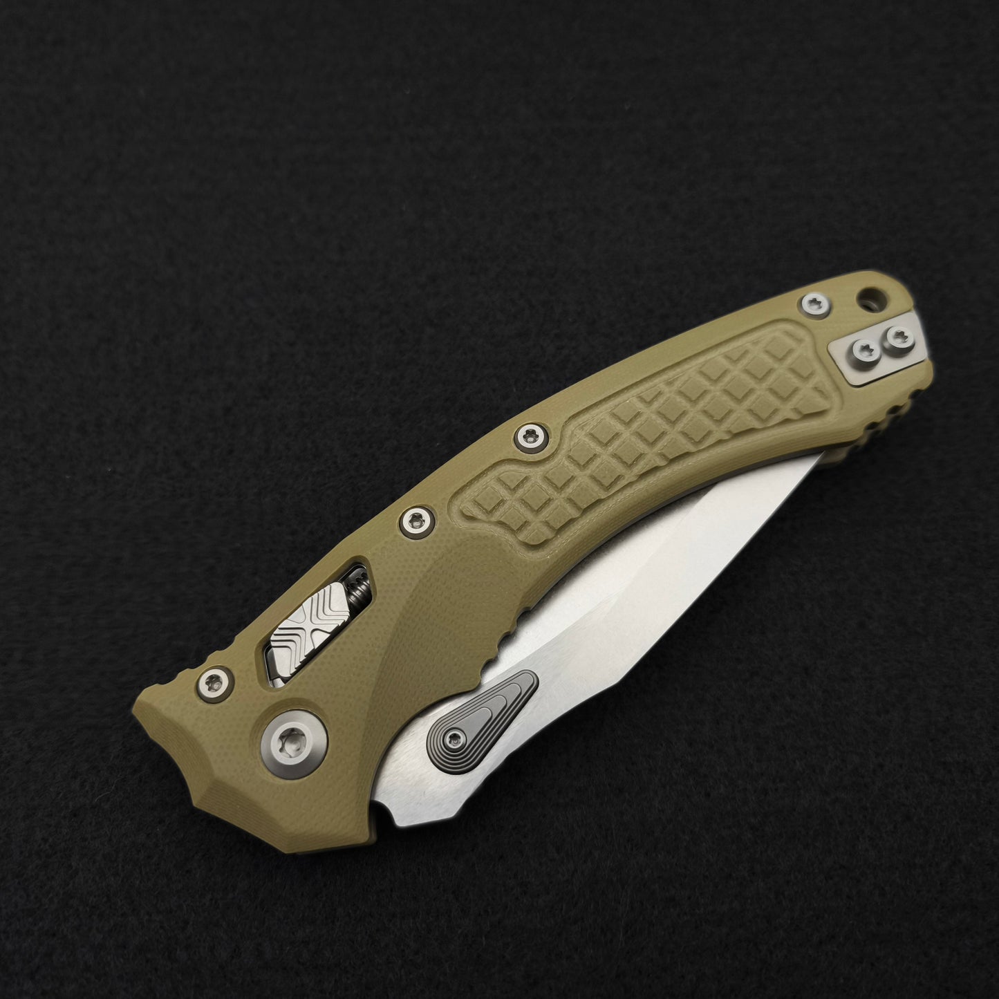 Microtech Amphibian S/E Ram-Lok Frag OD Green G10 3