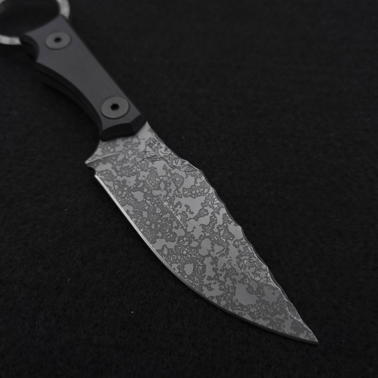 Half Face Blades Jaq, Black G10, Acid Splash 3