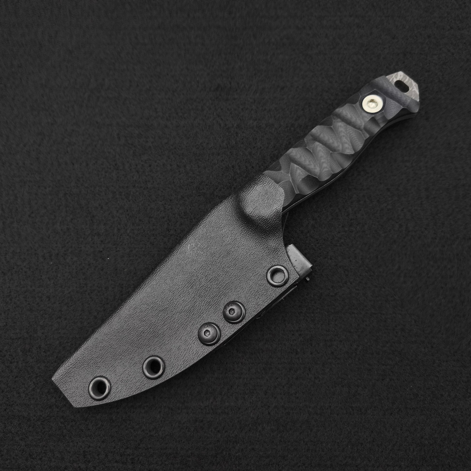 Half Face Blades Field Knife Jr Black G10 4