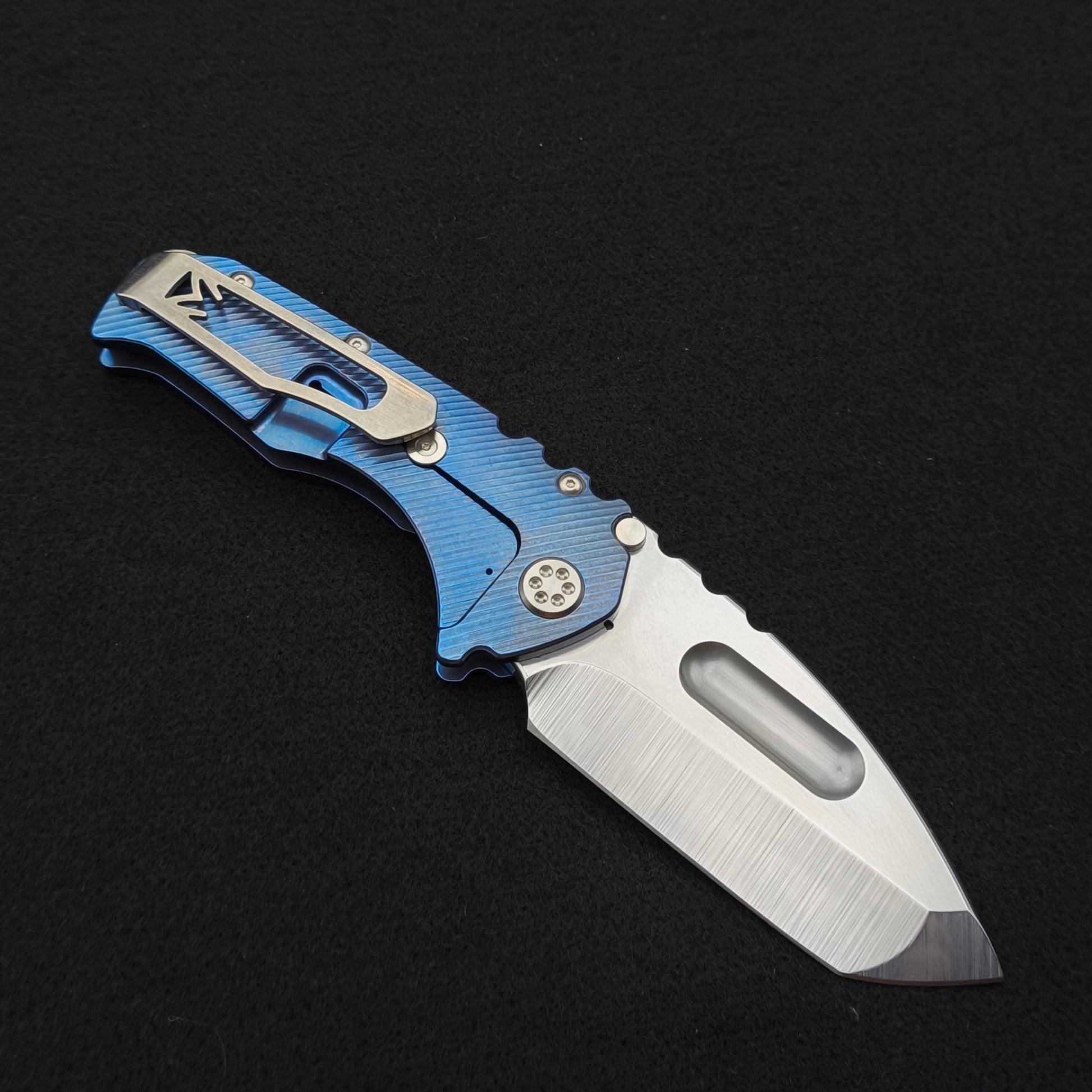 Medford Praetorian Ti-C Tumbled Tanto, Retro Powder Blue Titanium 2
