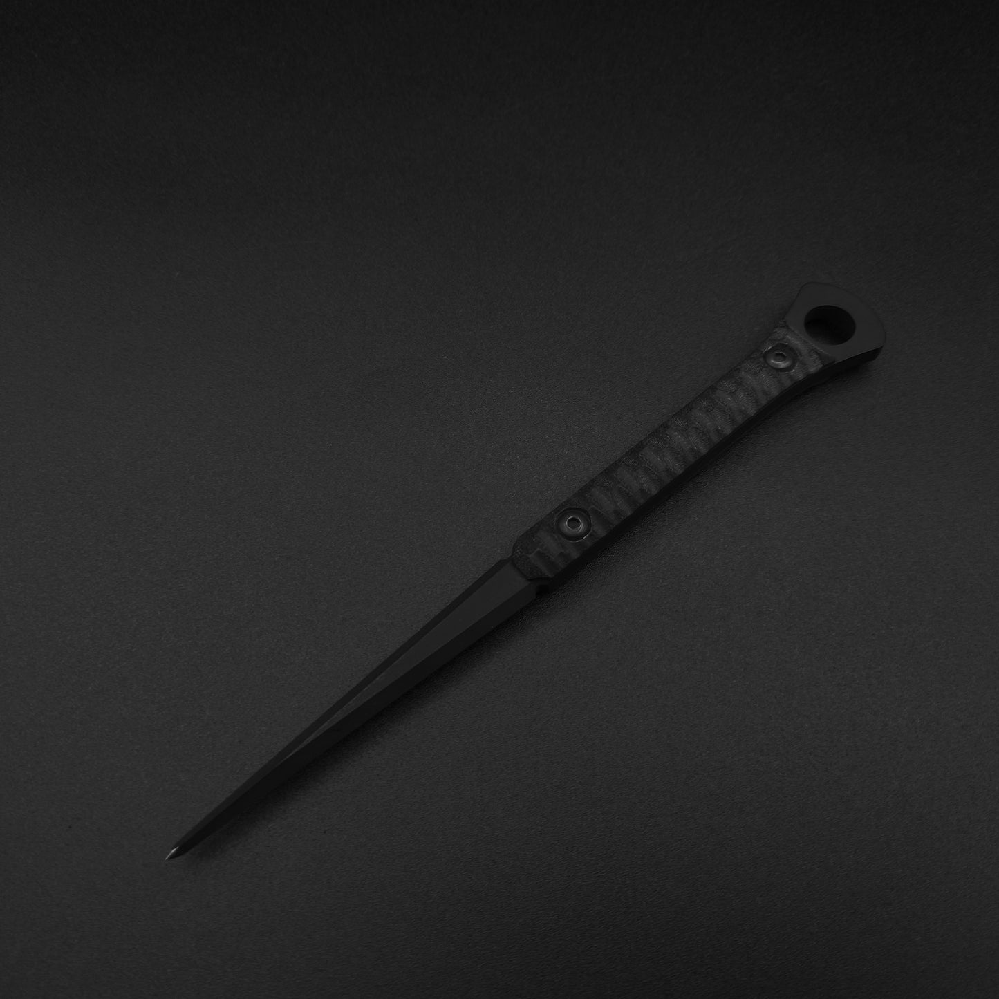 Half Face Blades Cardiac Spike Black G10, Armor Black Cerakote 2