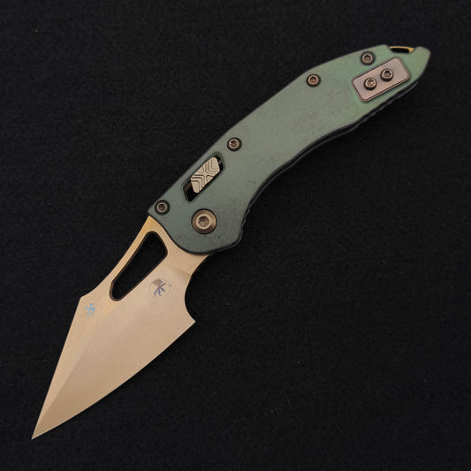 Microtech M-Stitch Ram Lok Bronzed Stonewash Antique Green Marfione Select 1