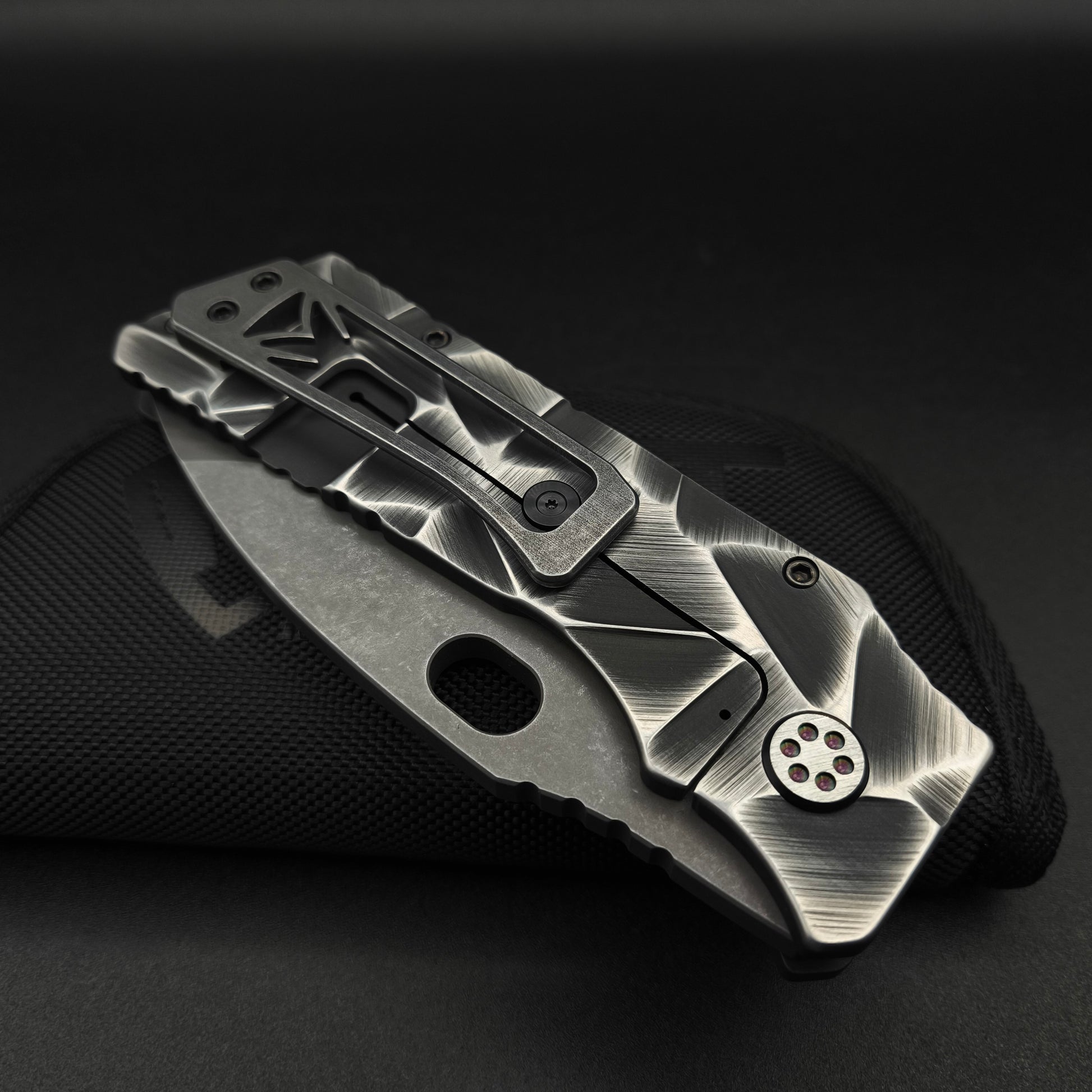 Medford Fat Daddy MagnaCut, Black with Silver Stained Glass 4