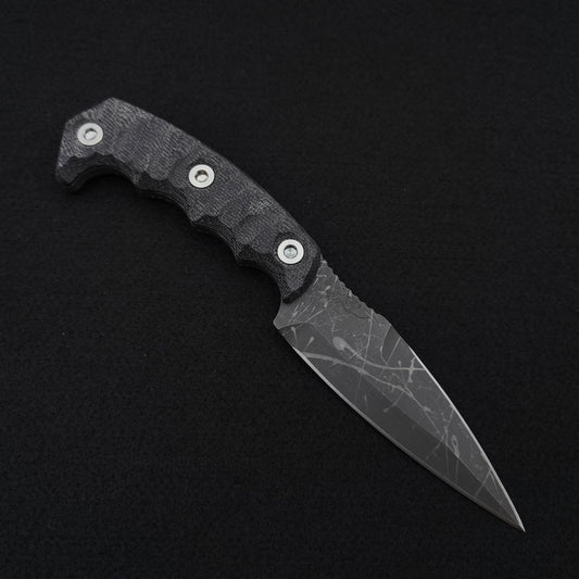 Half Face Blades HUMINT 4" Black Canvas Micarta 1