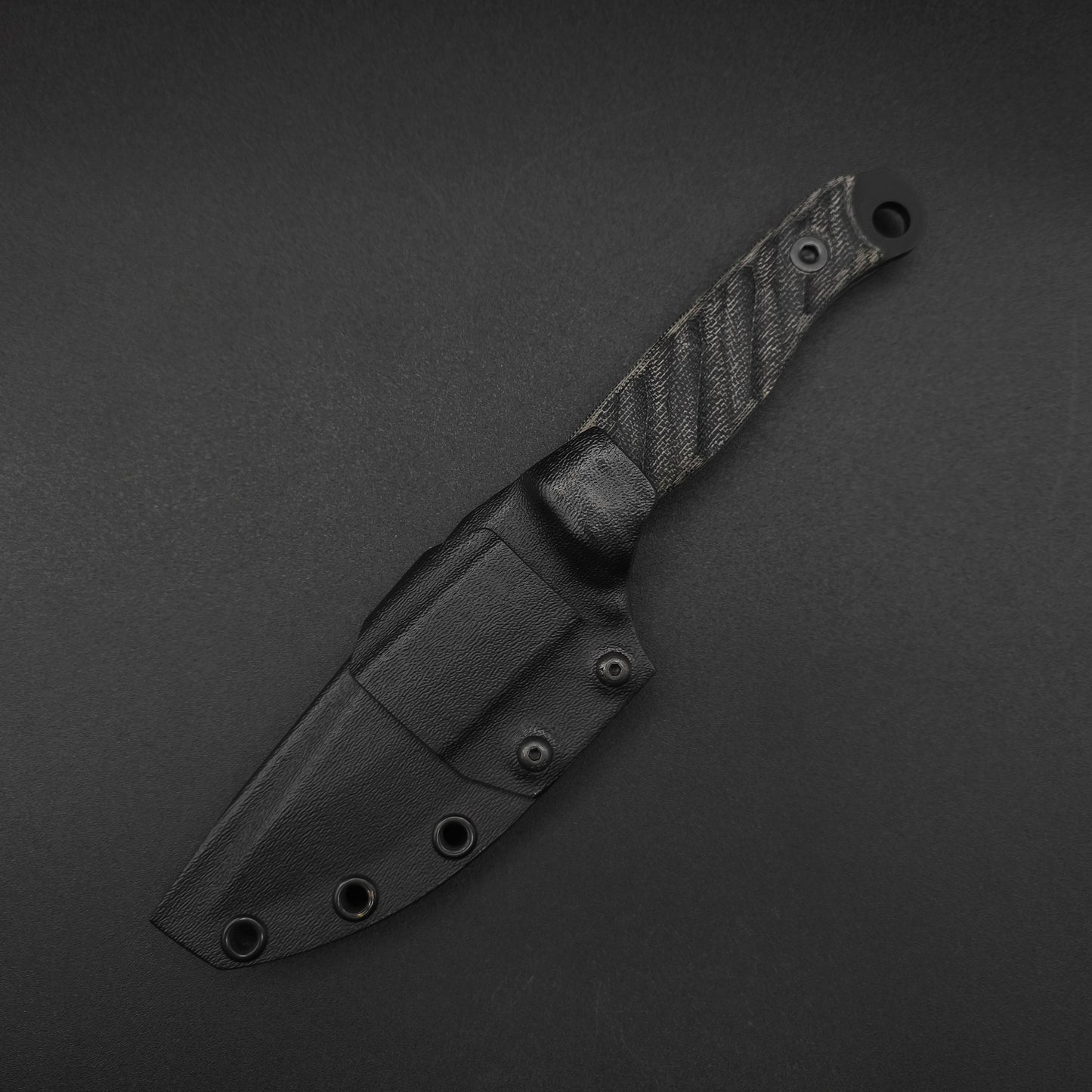 Half Face Blades Crow Jr Black Canvas Micarta, Armor Black 3