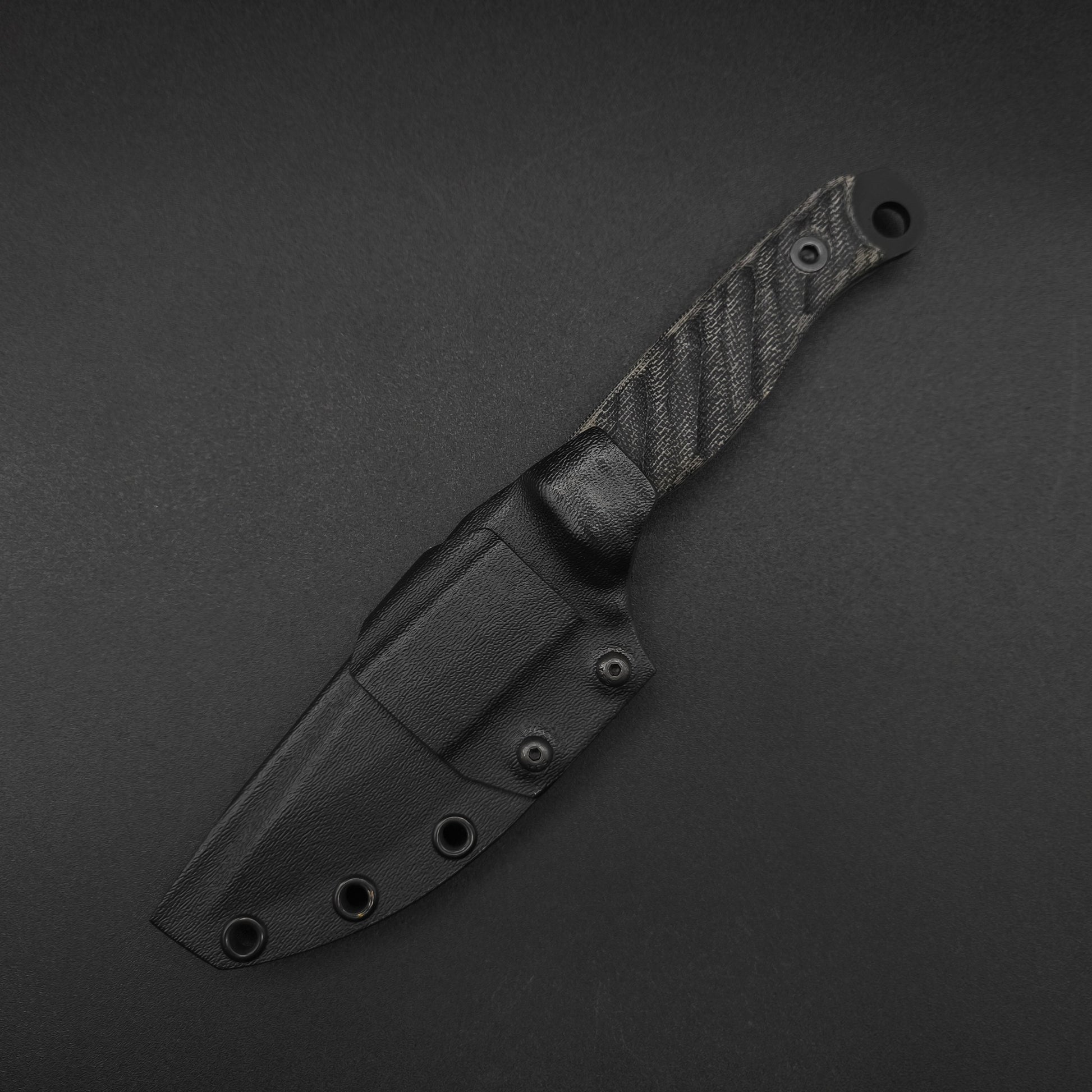 Half Face Blades Crow Jr Black Canvas Micarta, Armor Black 3