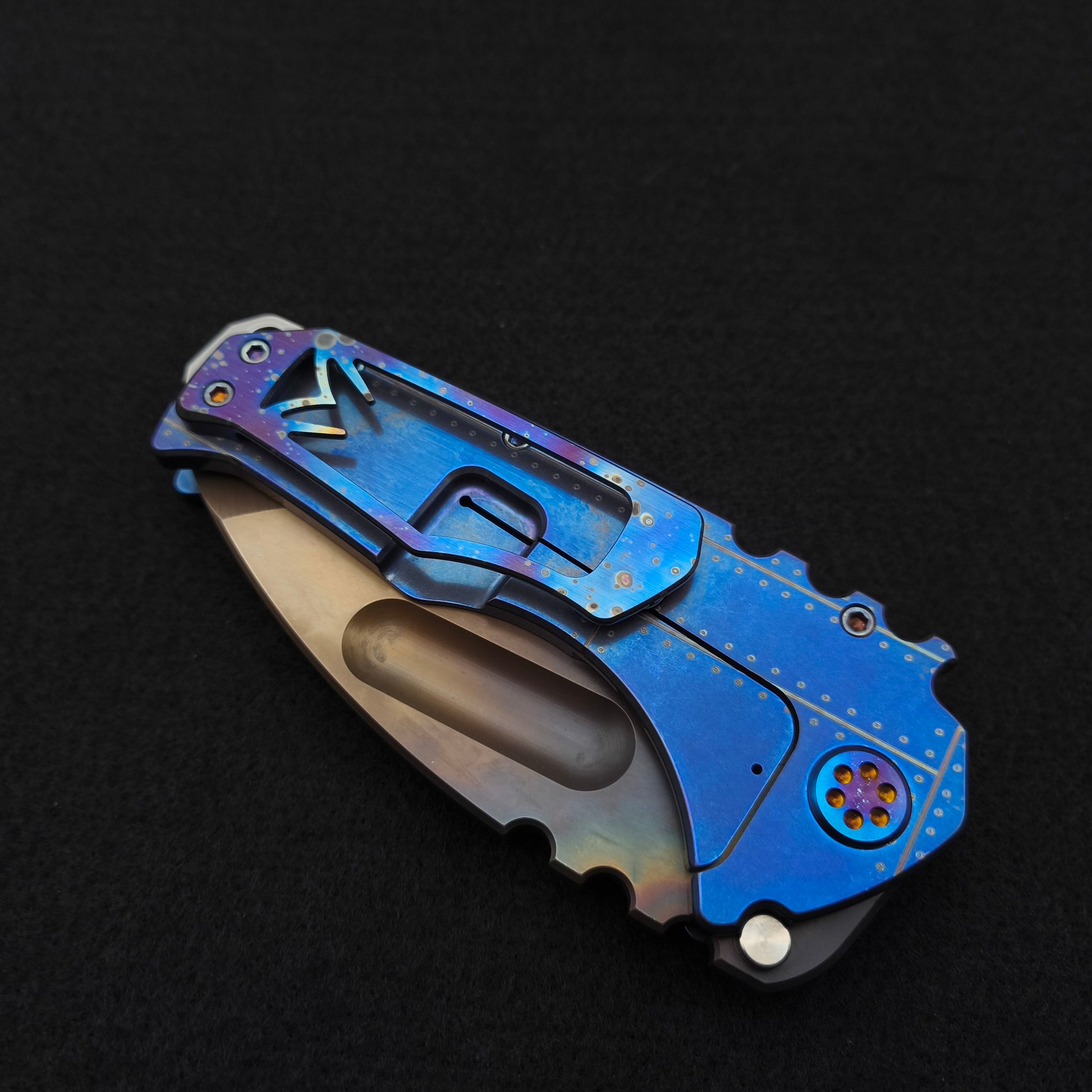 Medford Praetorian Ti Vulcan Tanto, Blue Warthog Stars and Bars 5