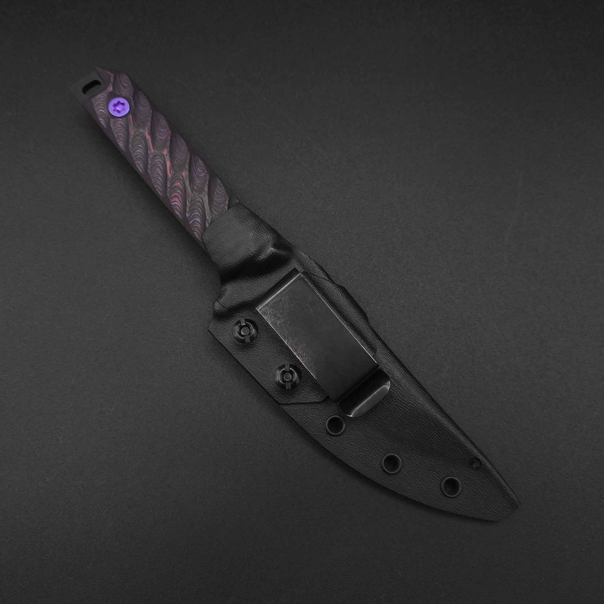 Half Face Blades Kwaiken FC Purple Haze Carbon, Armor Black Cerakote 5