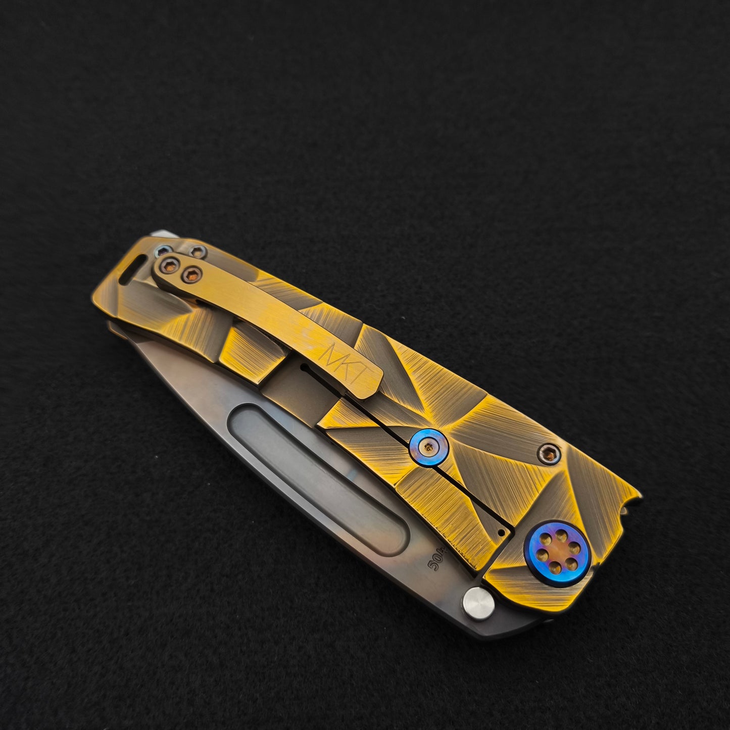 Medford Marauder, Full Size, Vulcan Tanto, Bronze Stained Glass 4