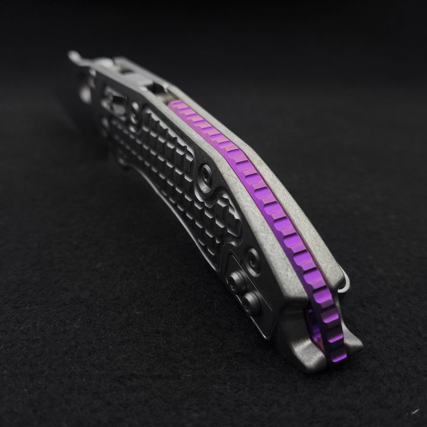 Microtech Stitch Ram Lok Frag Stonewash Marfione Select Purple
