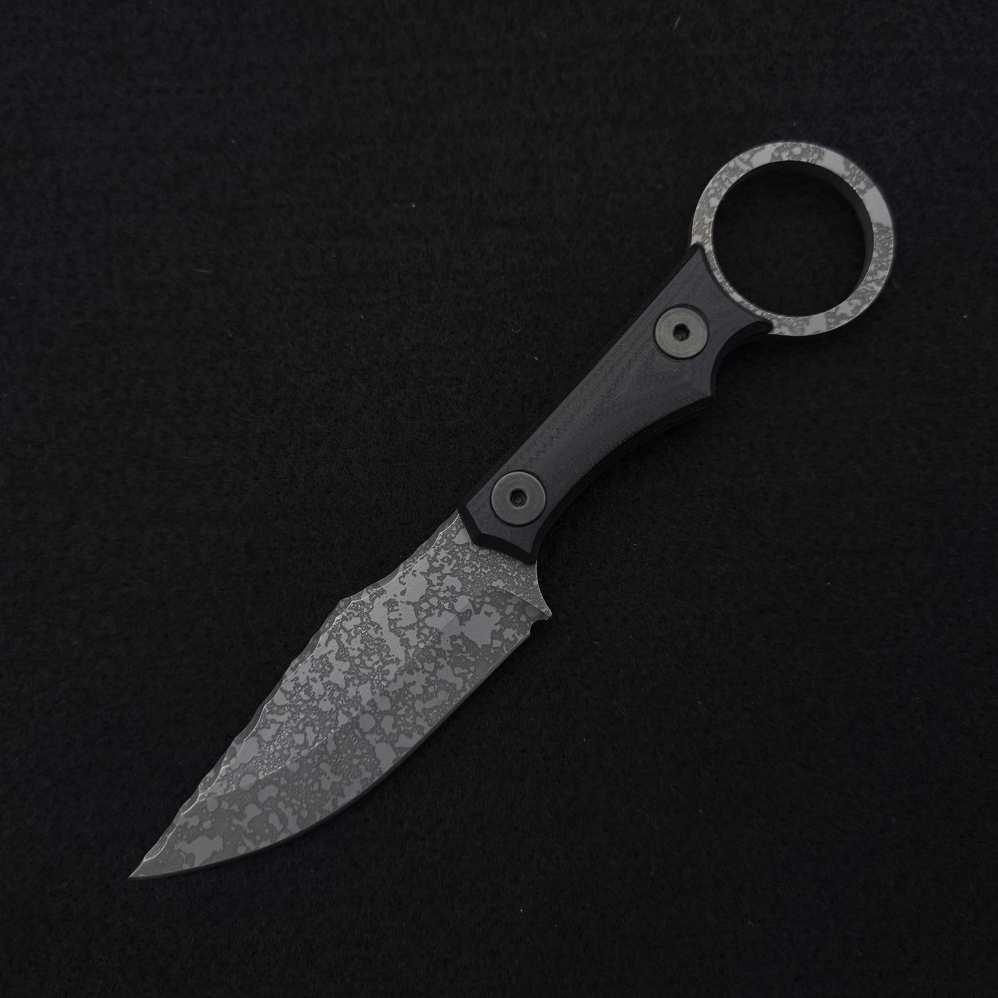 Half Face Blades Jaq, Black G10, Acid Splash 2