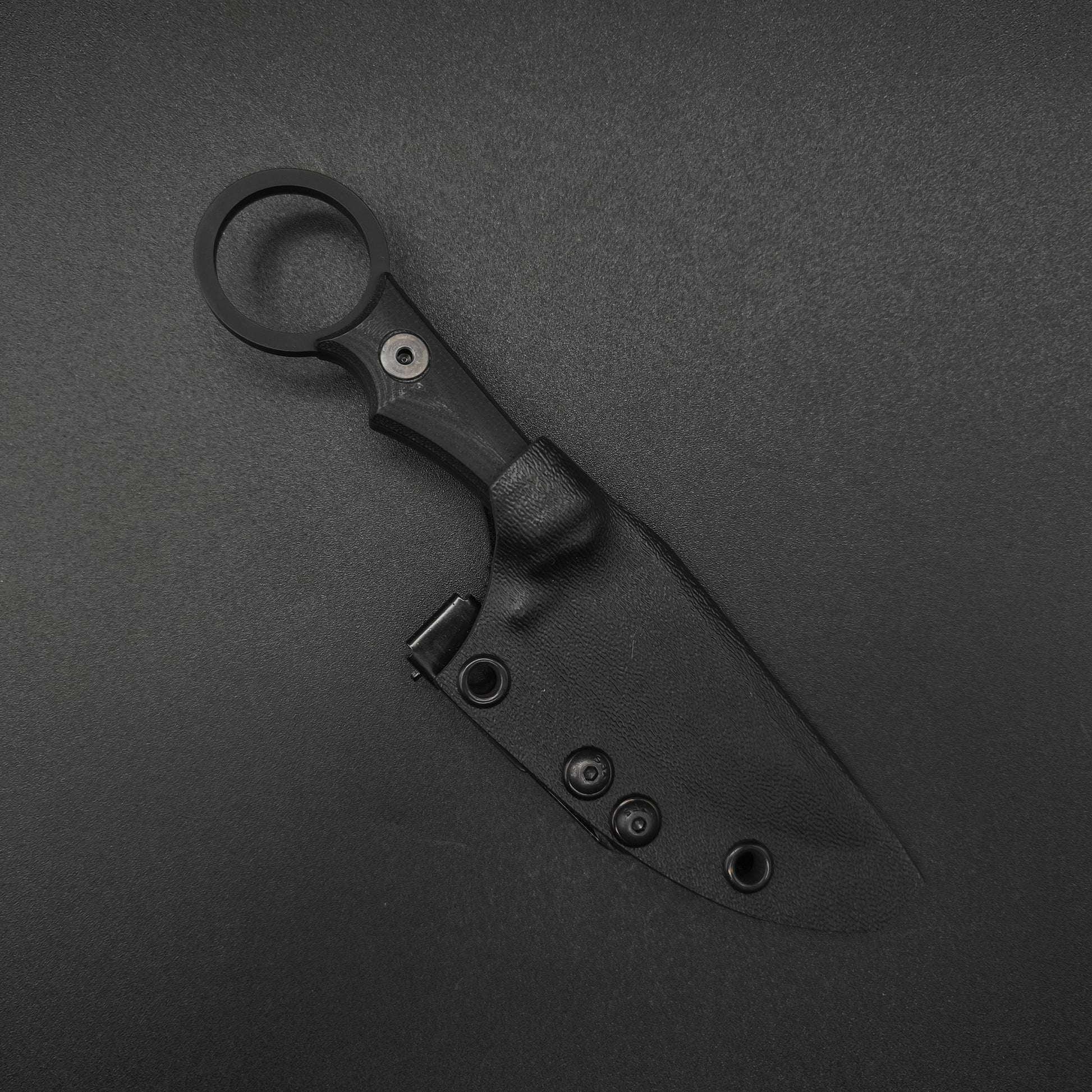 Half Face Blades Jaq, Black G10, Armor Black Cerakote 3