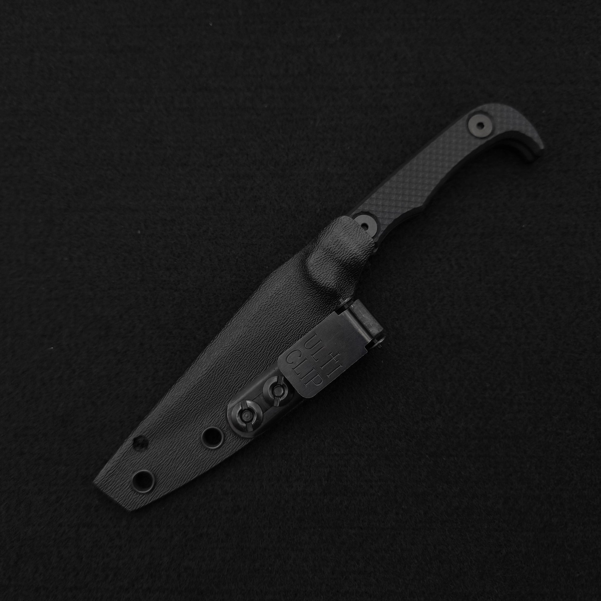 Half Face Blades Slenderman, Black G10, Stealth Grey Cerakote 4