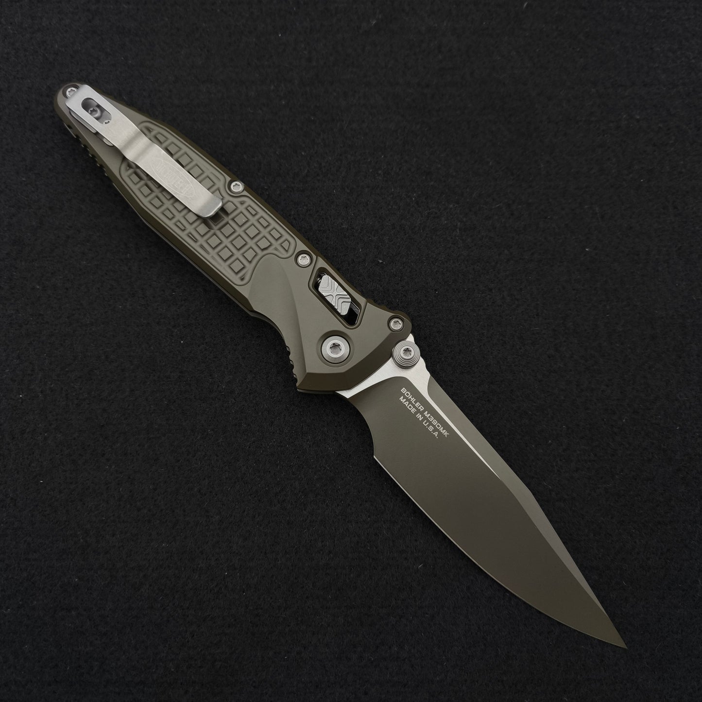 Microtech Knives Socom RAM-LOK S/E Frag Magpul OD Green Two-Tone