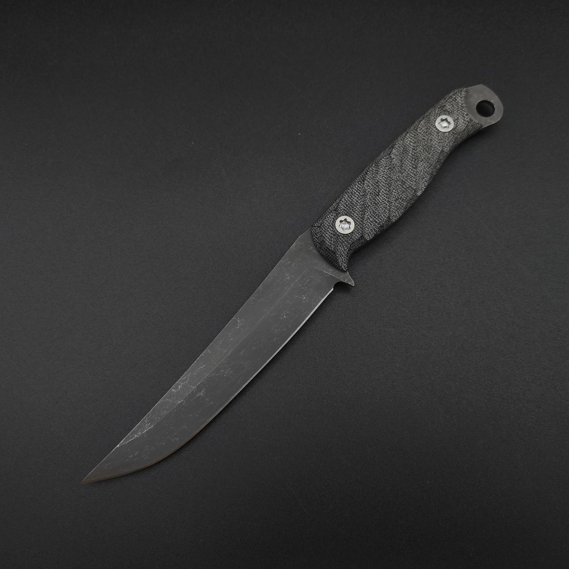Half Face Blades Crow Breakdown Black Canvas Micarta 2