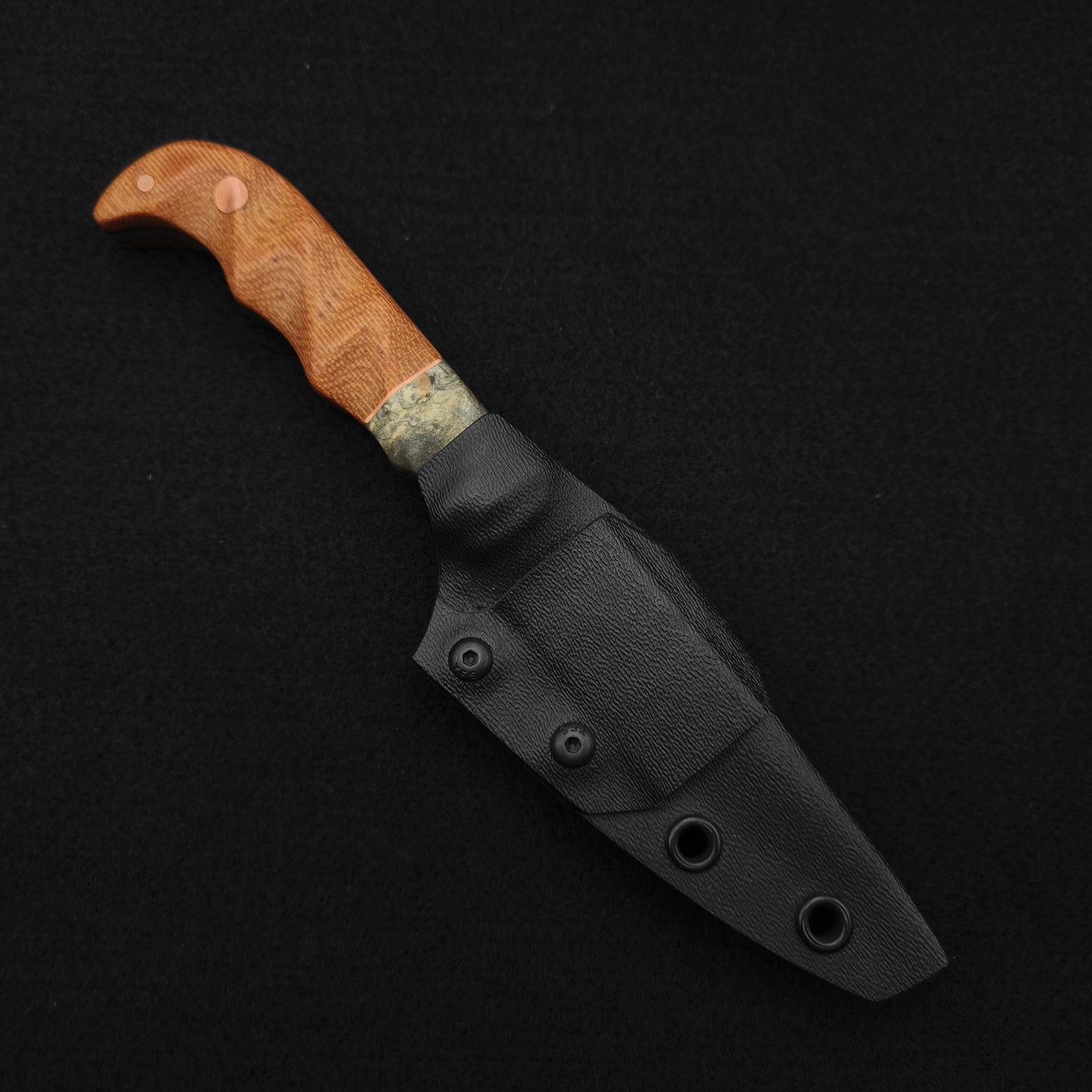 Half Face Blades Senator Buckeye Burl, Vintage Westinghouse Butterscotch Micarta 4