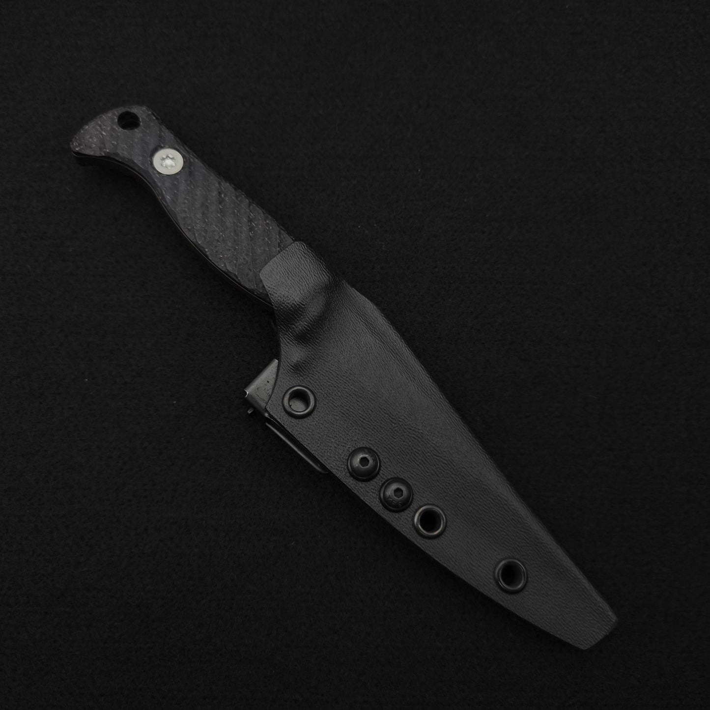 Half Face Blades Congressman Black Burlap Micarta, Midnight Bronze Cerakote 3
