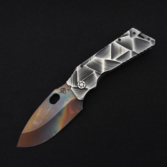 Medford Fat Daddy Vulcan, Black with Silver Stained Glass