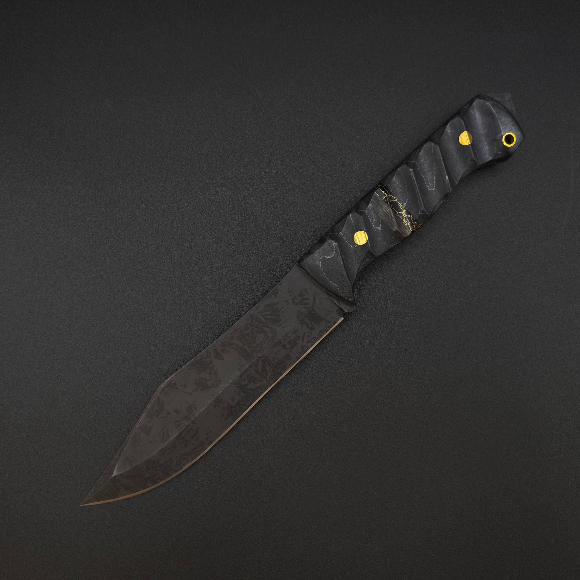 Sea Sick Blades Bowie, Maple, Carbon Fiber 80CrV2 2