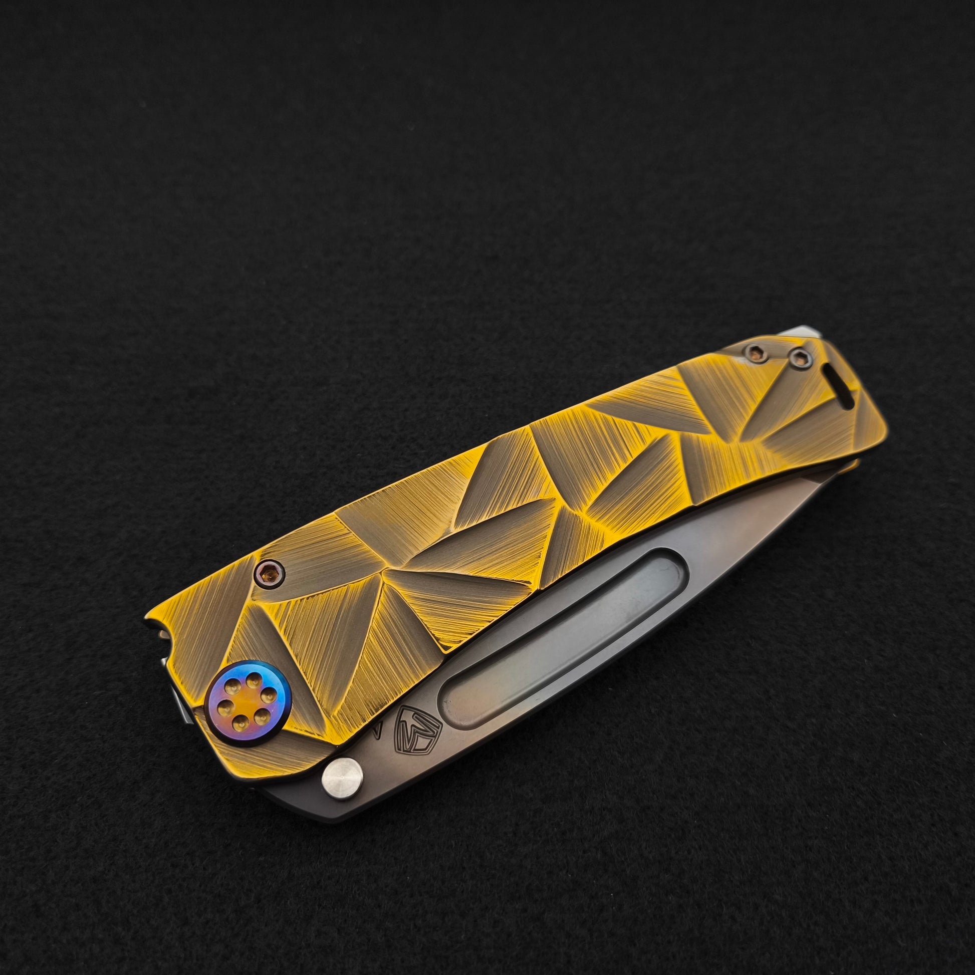 Medford Marauder, Full Size, Vulcan Tanto, Bronze Stained Glass 3