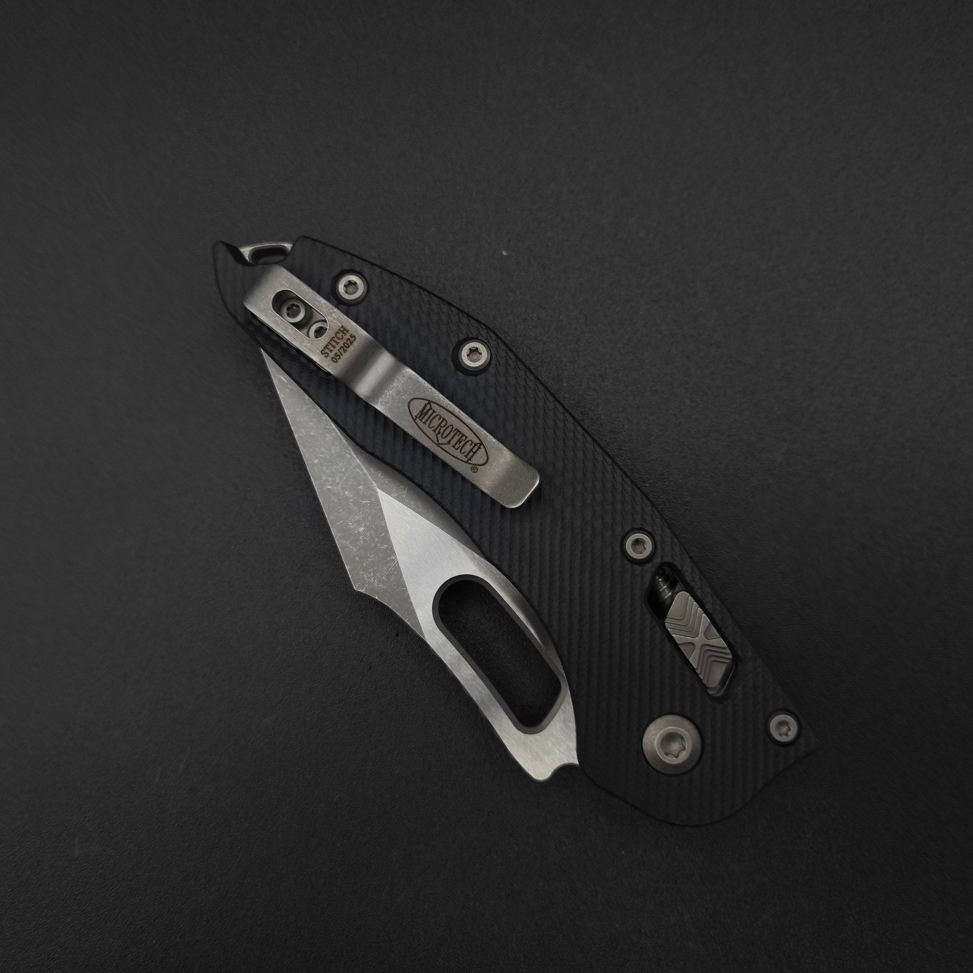 Microtech Stitch S/E Ram Lok Black G10 Apo FS 4