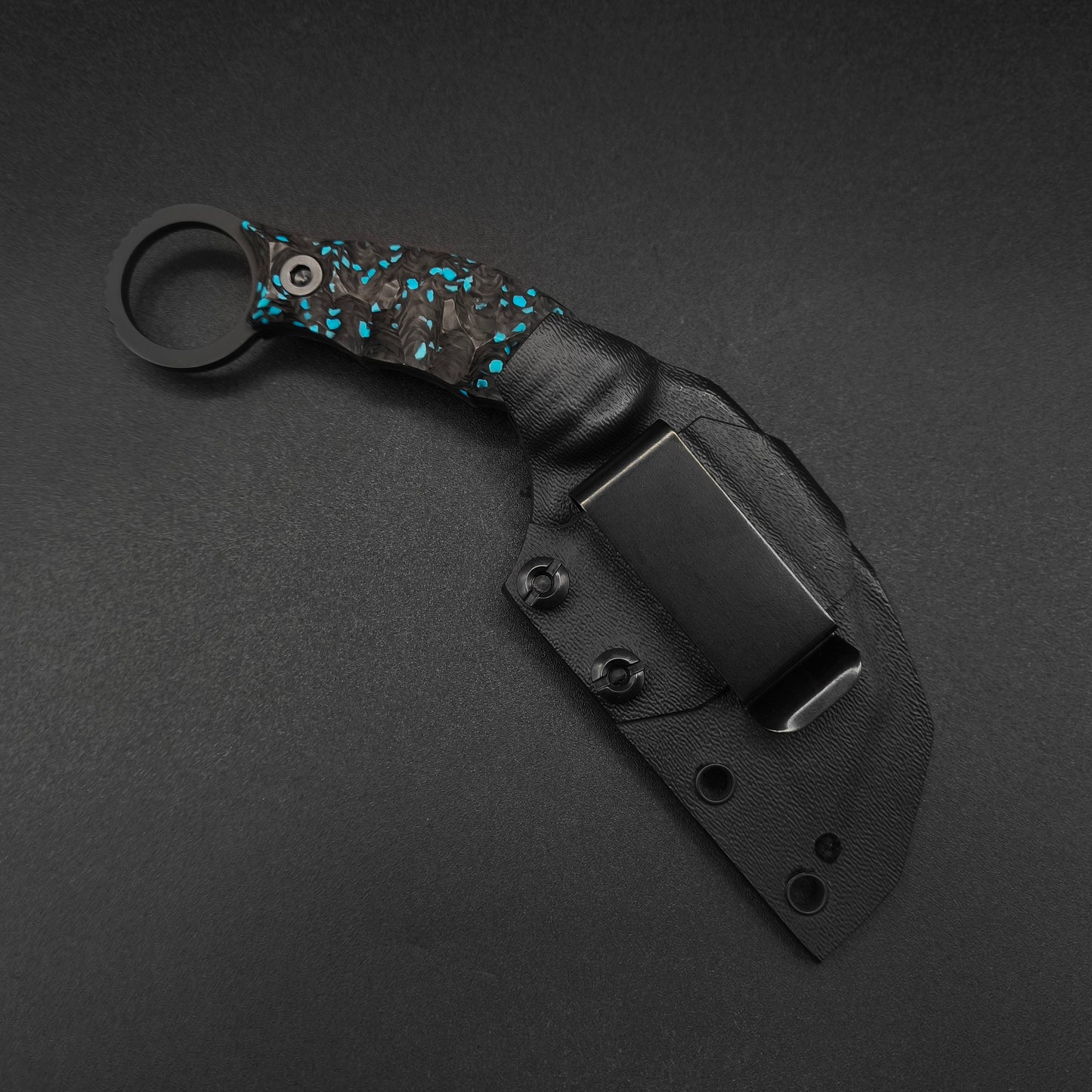 Half Face Blades Karambito Turquoise Rocky Wave Carbon, Armor Black Cerakote 3